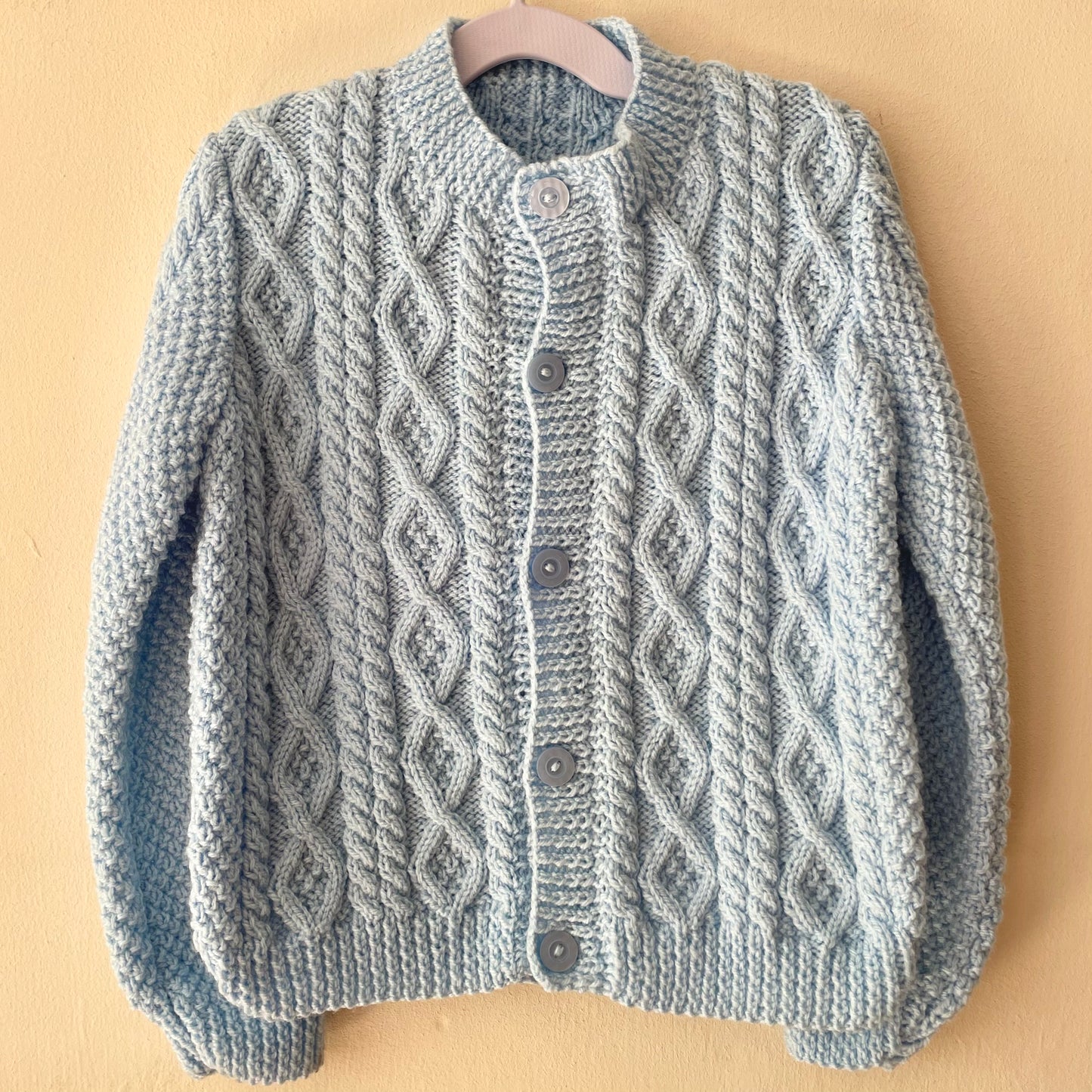 "ROLL WITH IT” Handmade Cardigan Size Approx 4-6 Years