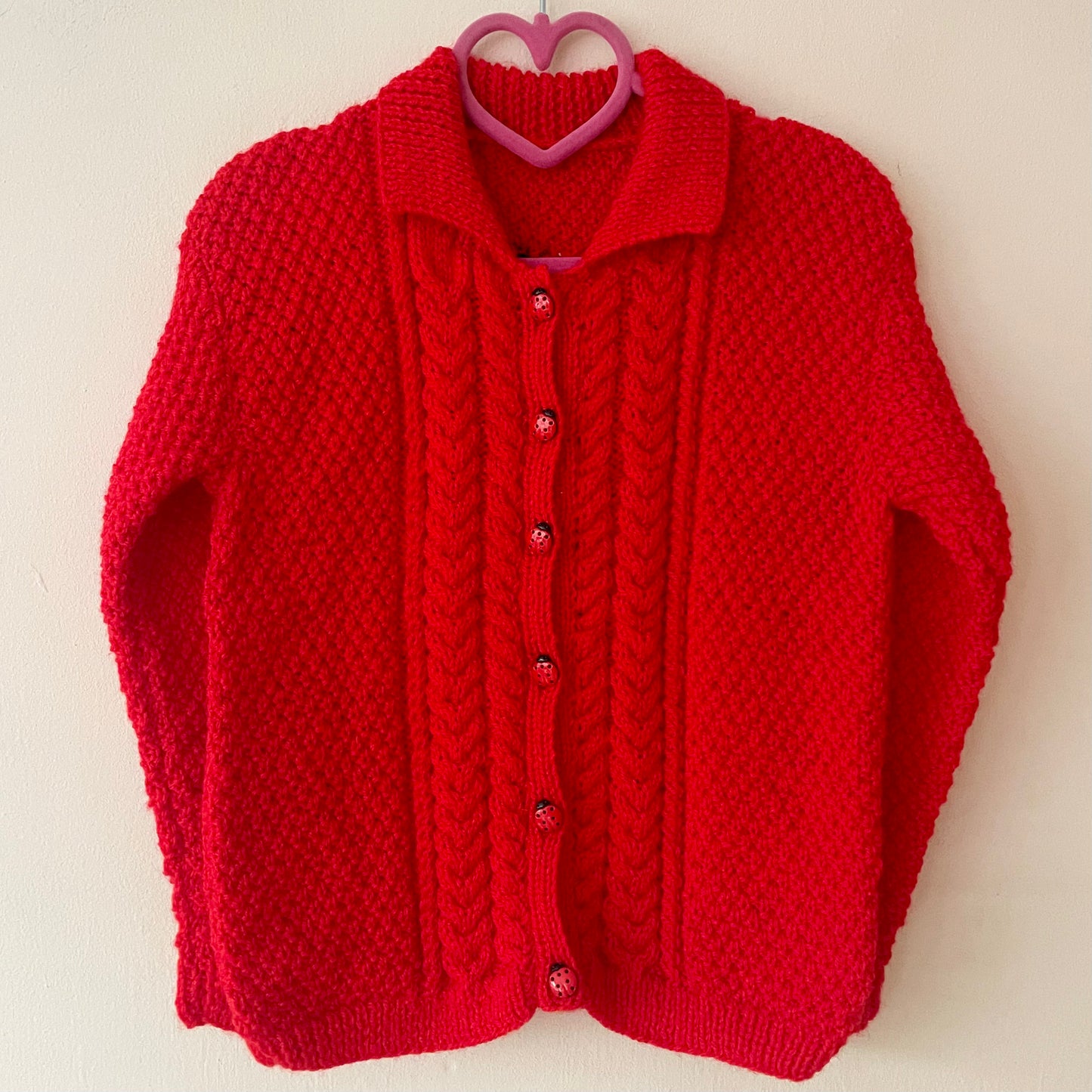 "Jingle Bell Rock" Handmade Cardigan Size Approx 2-3 Years
