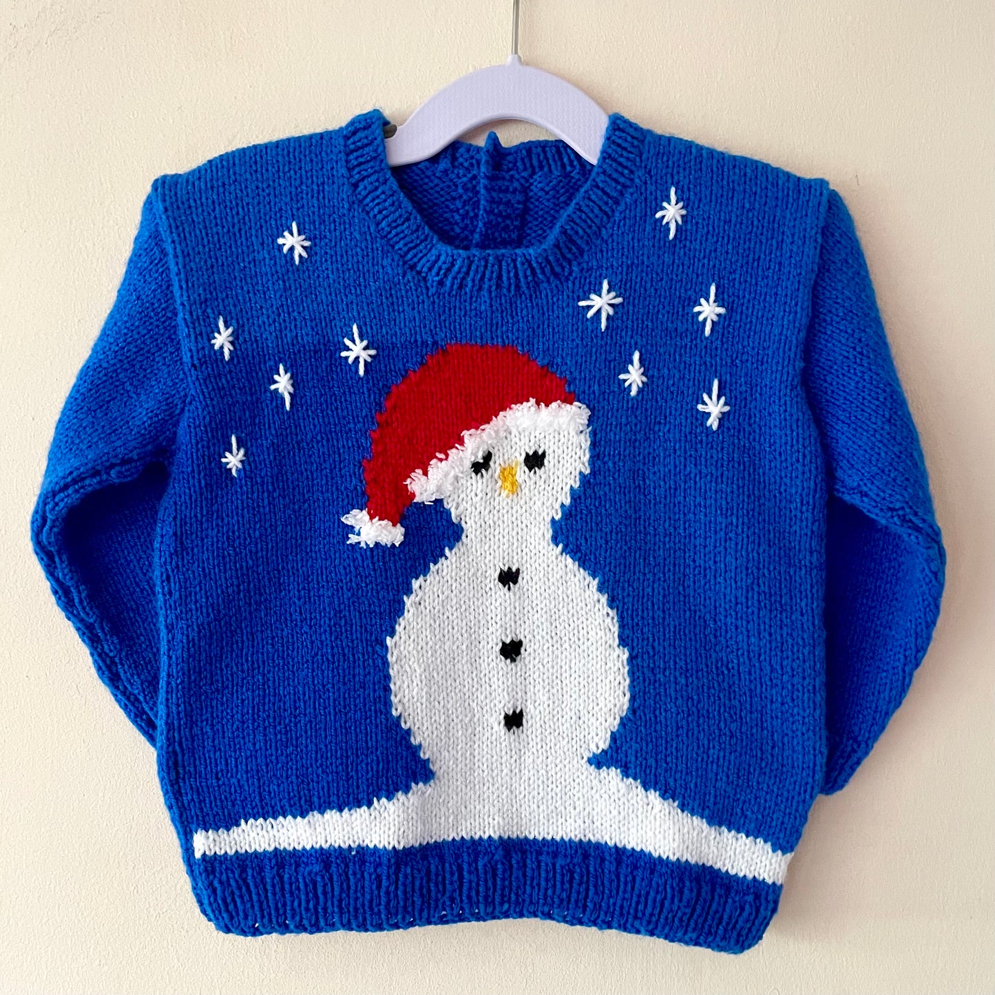 "Let It Snow" Handmade Jumper Size Approx 2-3 Years
