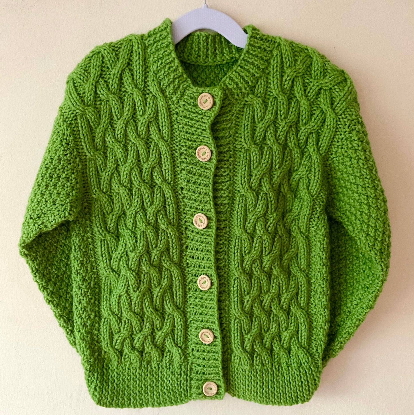 "FAB-YULE-OUS” Handmade Cardigan Size Approx 5-7 Years