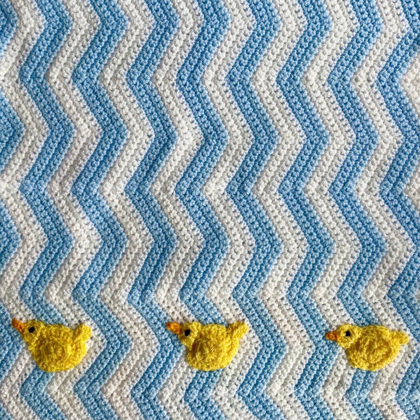 Handmade Duck Pram Blanket