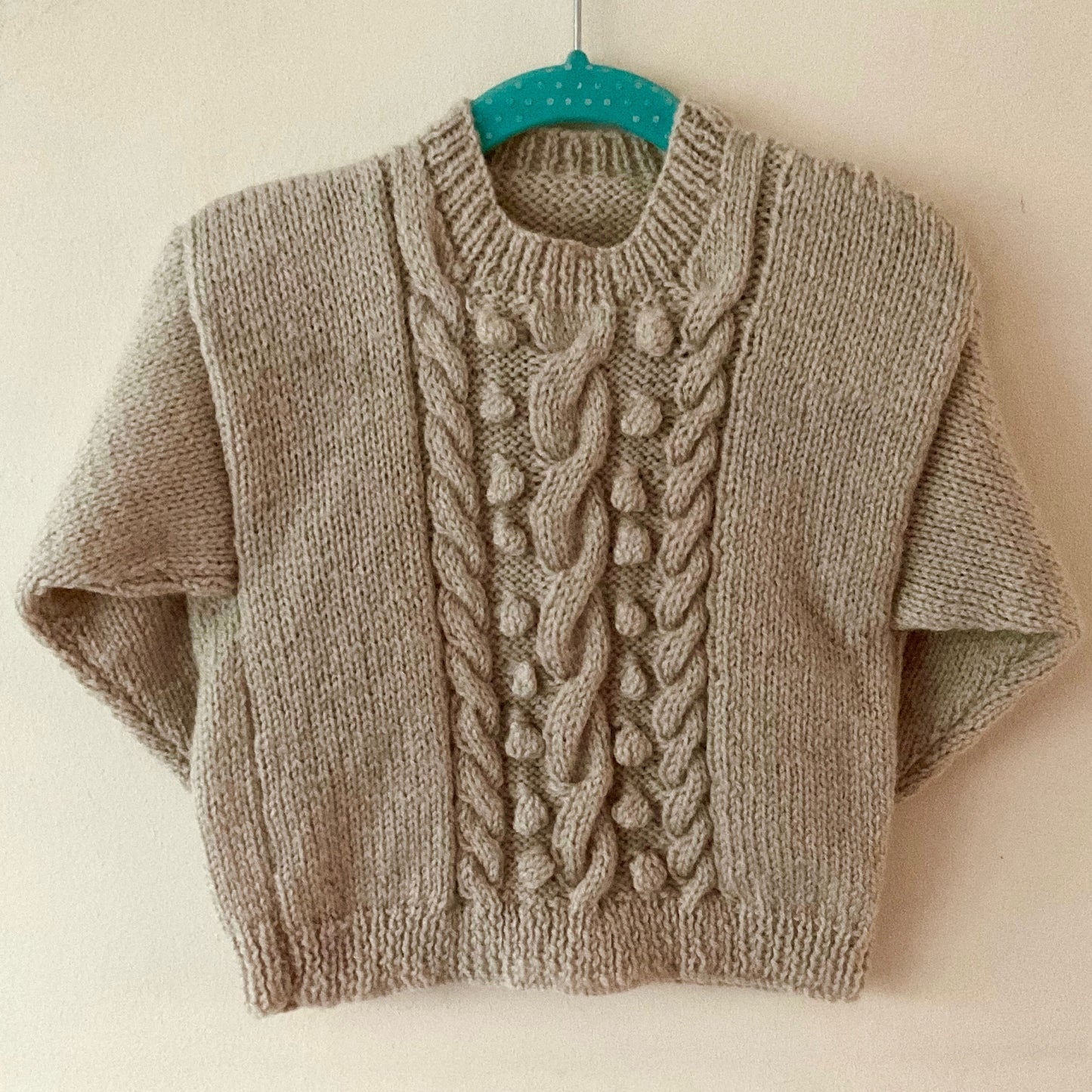 "Lil Pud" Handmade Beige Jumper Size Approx 1-2 Years
