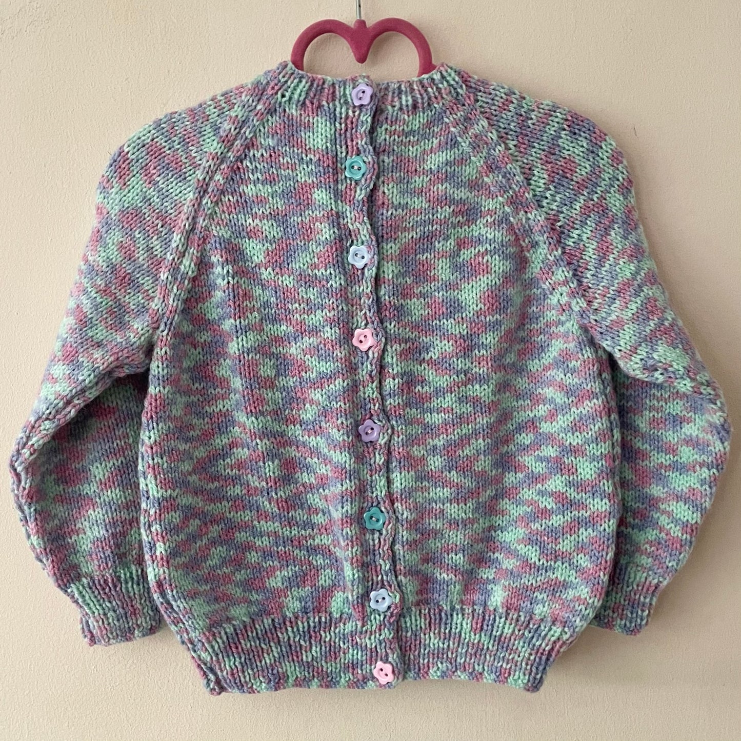 "Donut Worry" Handmade Cardigan Size Approx 2-3 Years