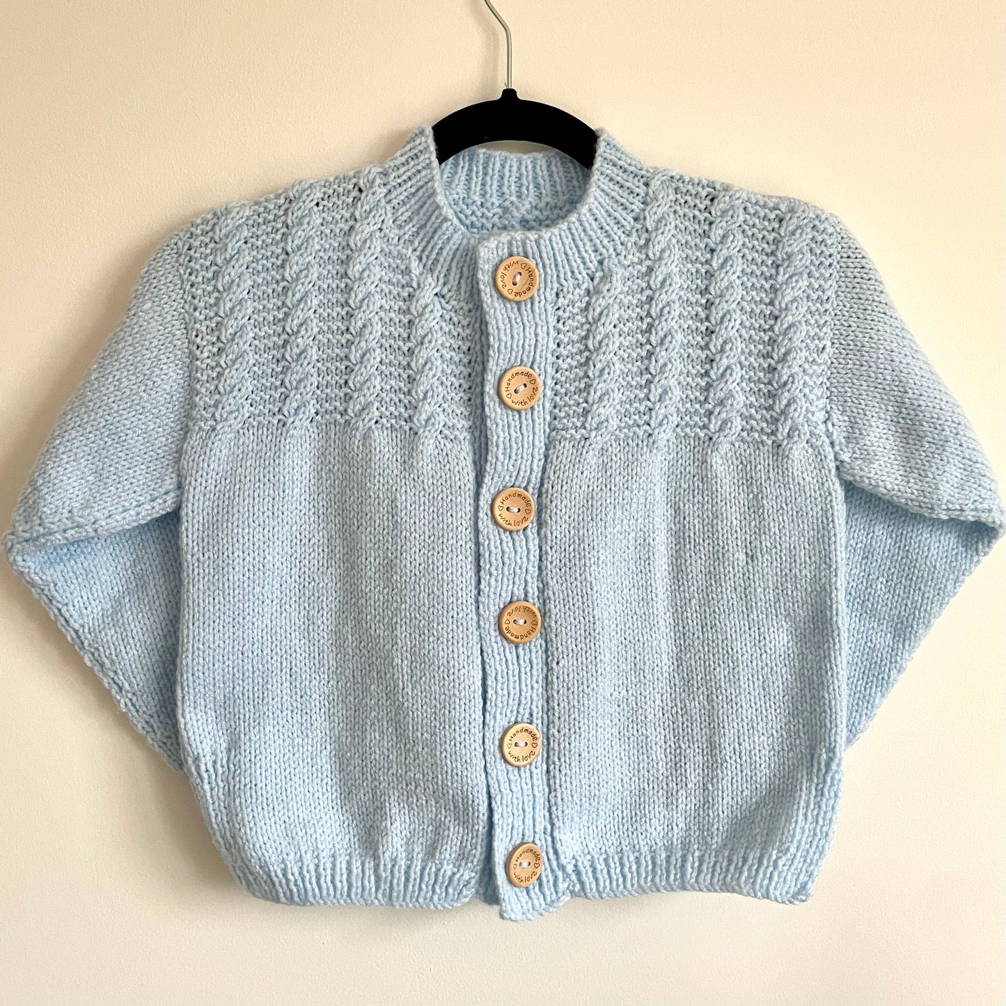 "Pigs In Blankets" Handmade Cardigan Size Approx 5-7 Years