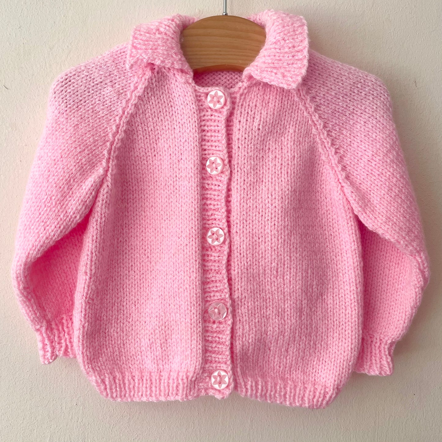 "Mother Duck” Handmade Cardigan Size Approx 0-6 Months