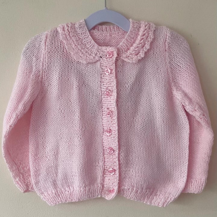 "Party Time” Handmade Cardigan Size Approx 2-3 Years