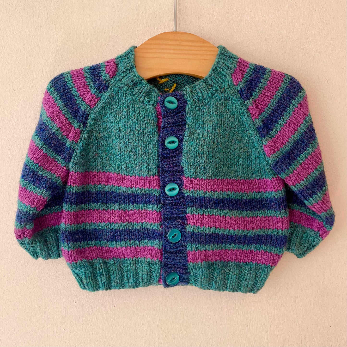 "Spooky” Handmade Cardigan Size Approx 0-6 Months