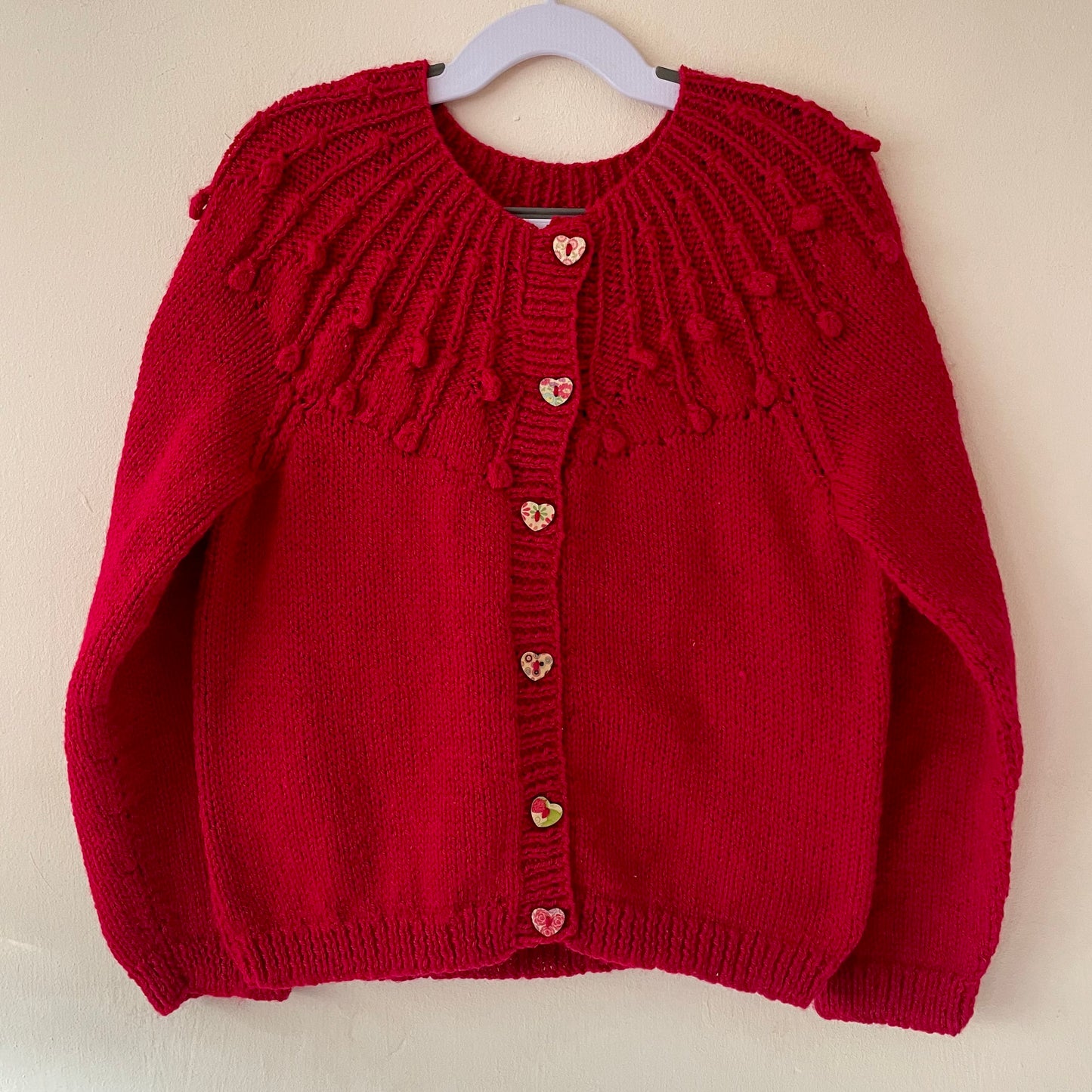 "Ho Ho Ho” Handmade Gnome Cardigan Size Approx 4-6 Years