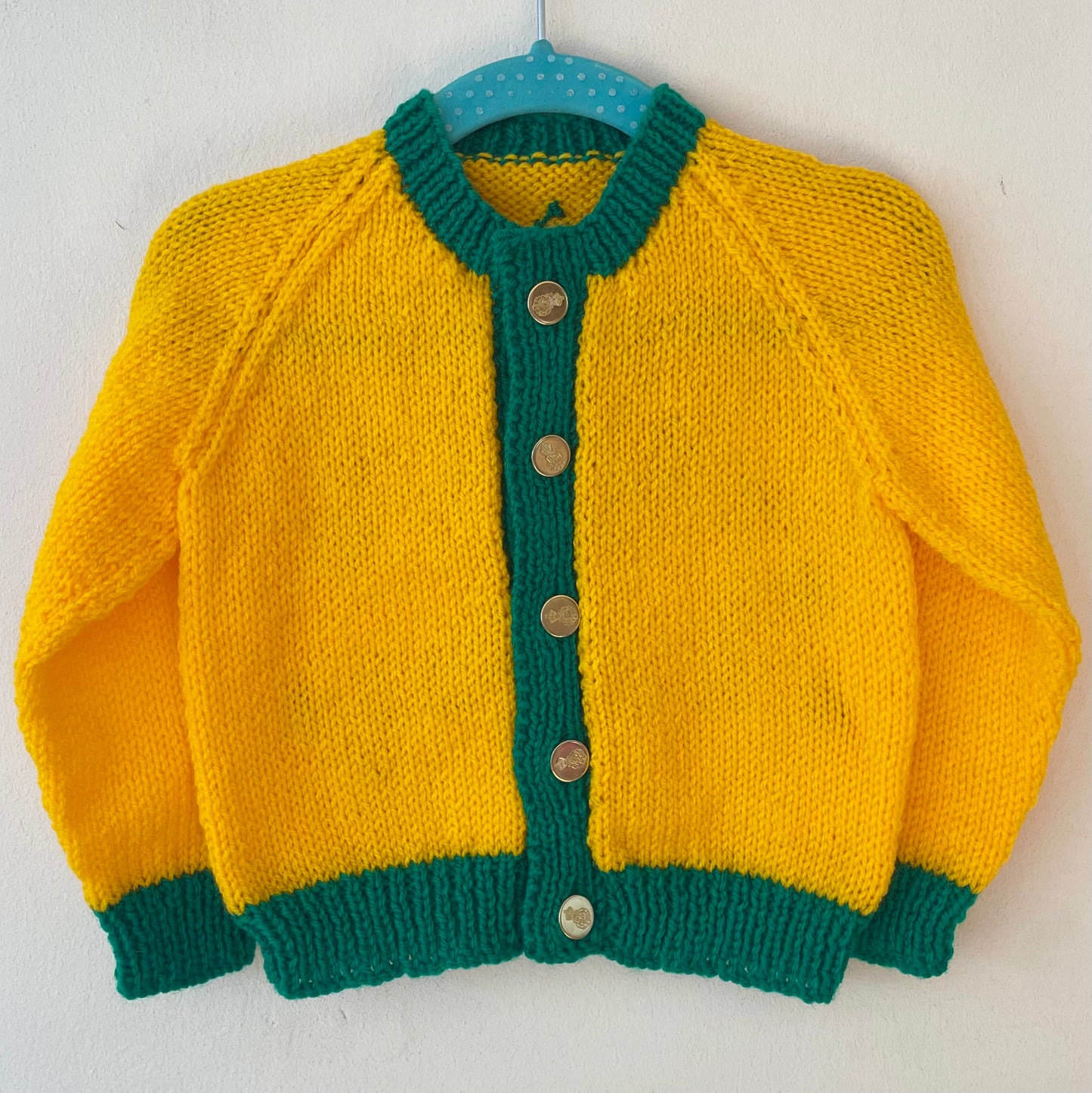 "Lucky” Handmade Cardigan Size Approx 6-12 Months