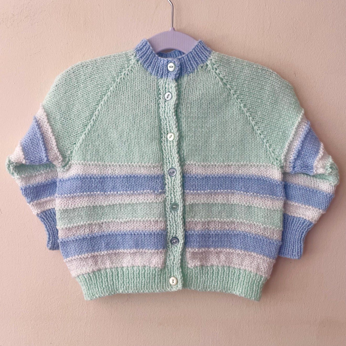 "Berry Sweet” Handmade Cardigan Size Approx 1.5-2.5 Years