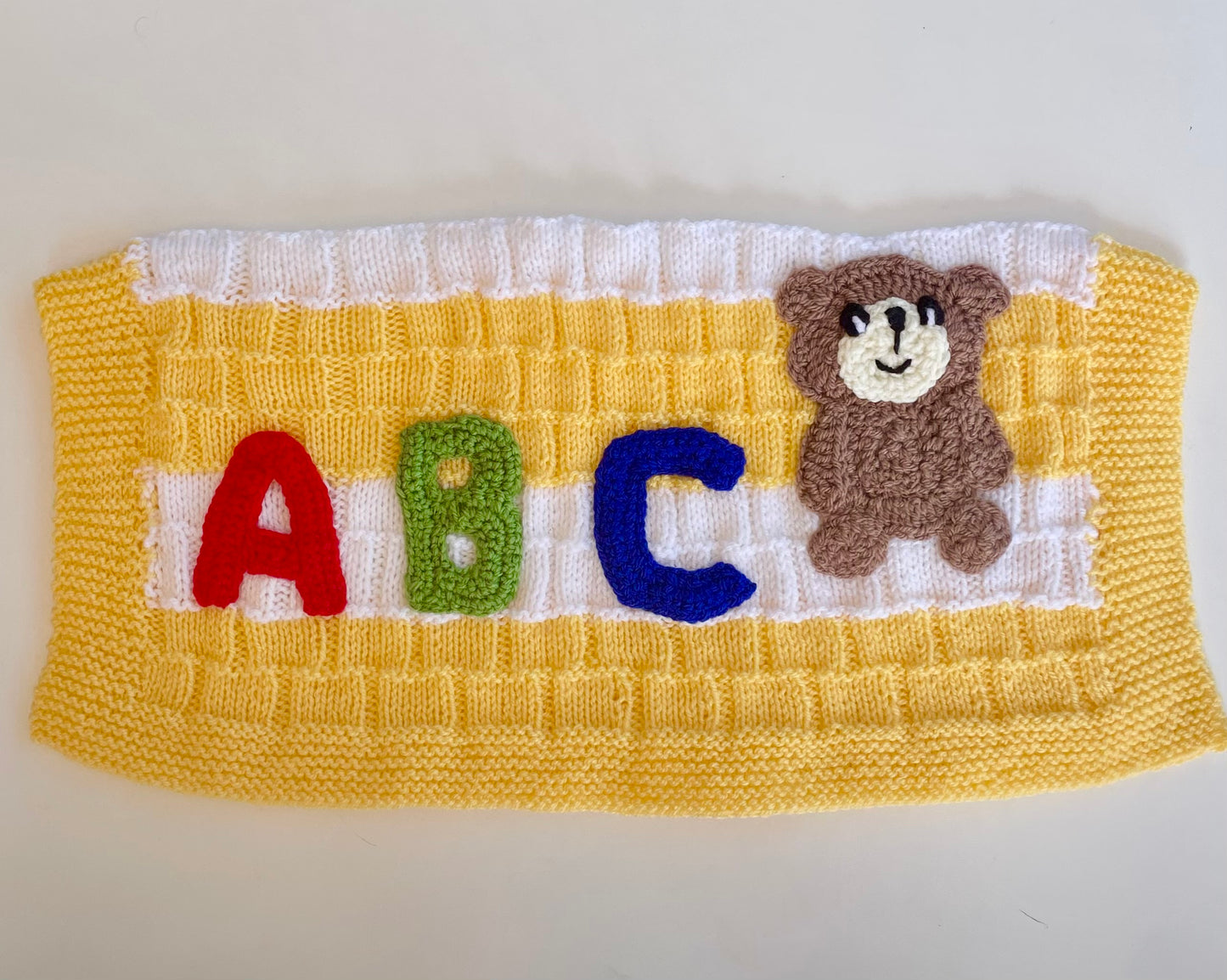 Handmade Teddy Pram Blanket