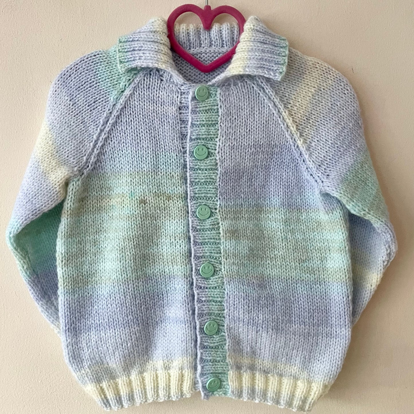"Party Time" Handmade Cardigan Size Approx 2-3 Years