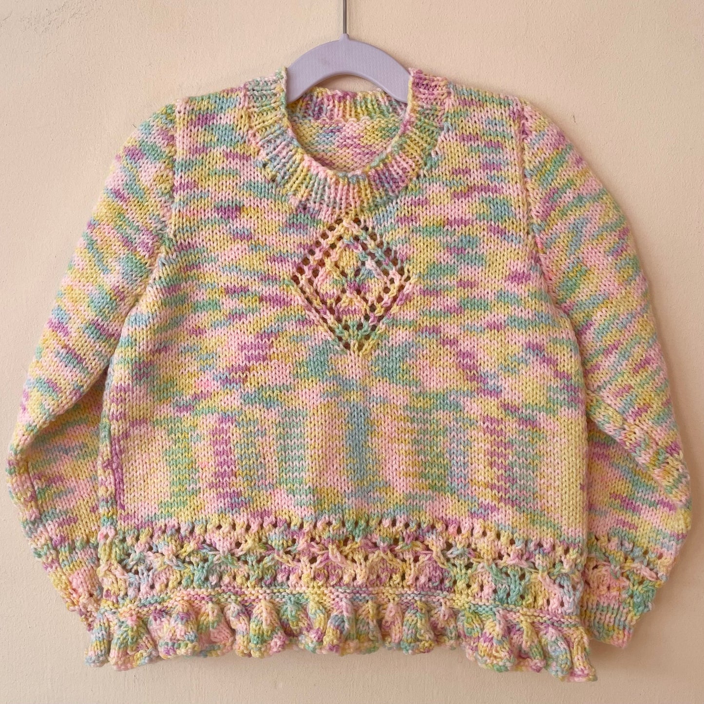 "Bloom" Handmade Jumper Size Approx 4-5 Years