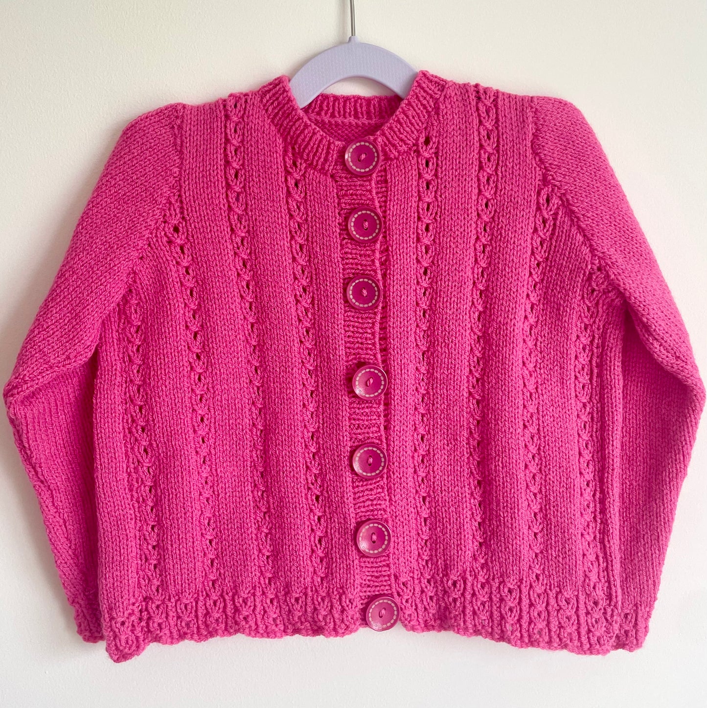 "Flower Fairy” Handmade Cardigan Size Approx 3-5 Years