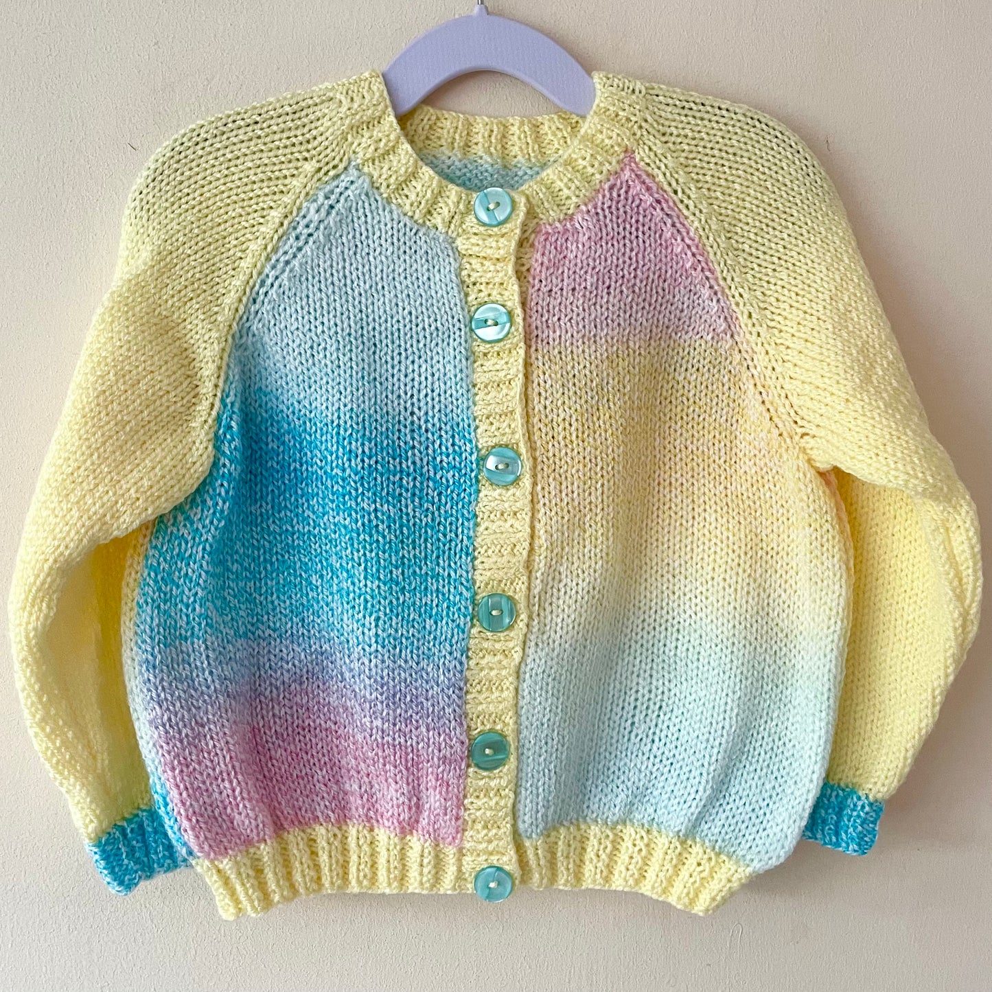 "Chill” Handmade Cardigan Size Approx 2-3 Years