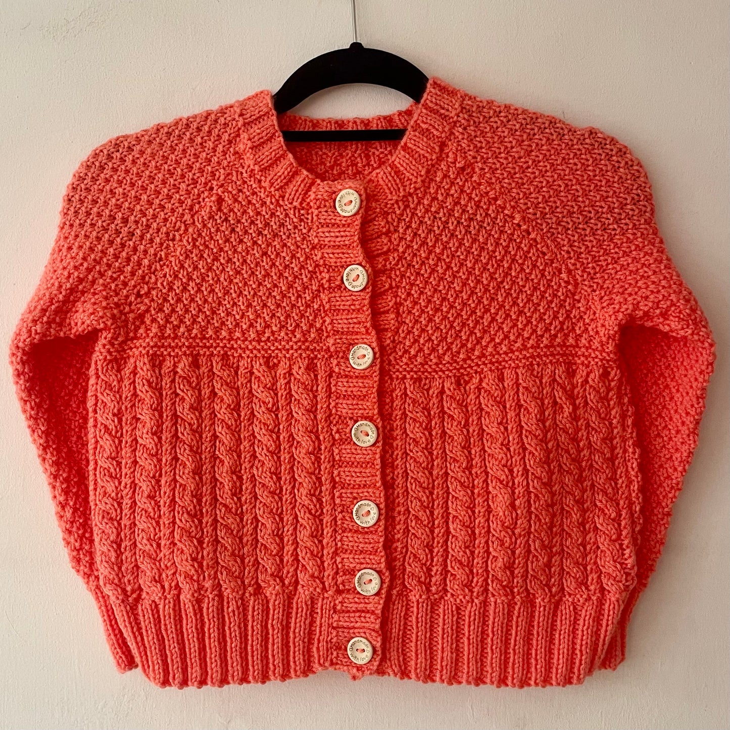 "SPICE Up Your Life" Handmade Cardigan Size Approx 5-7 Years