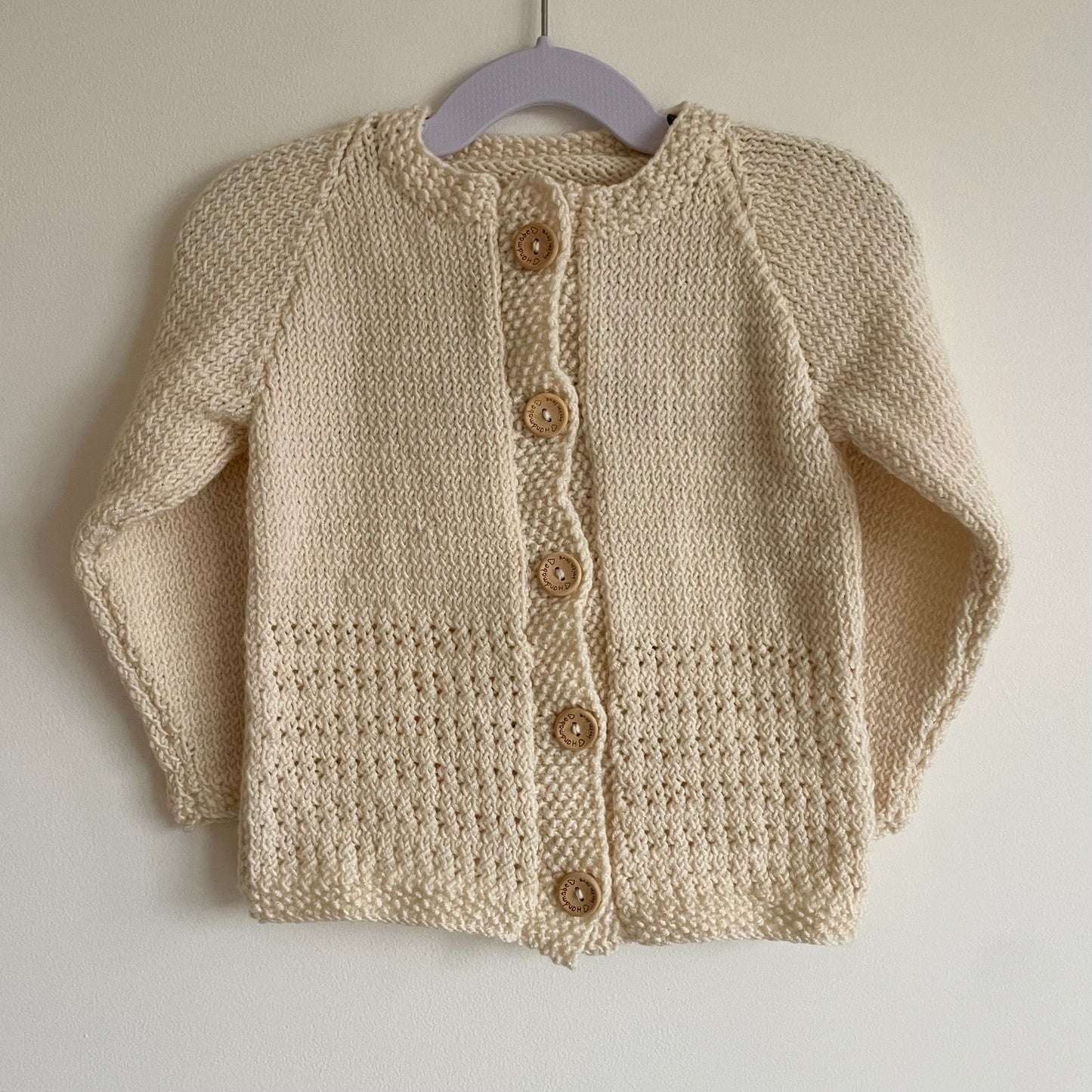 "Lil Pumpkin" Handmade Cardigan Size Approx 1.5-2.5 Years