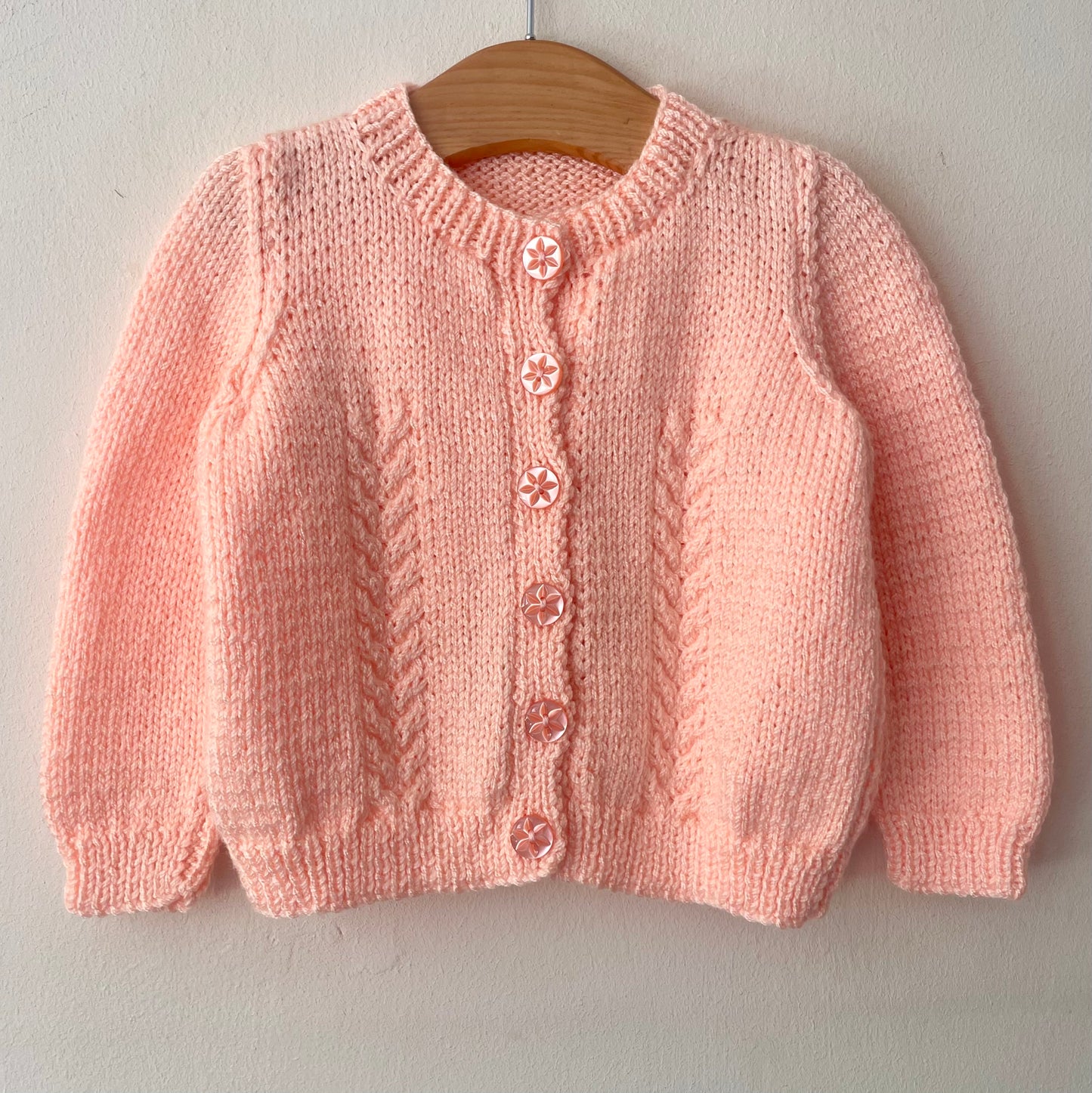 "Daisy and Bees" Handmade Cardigan Size Approx 1-2 Years