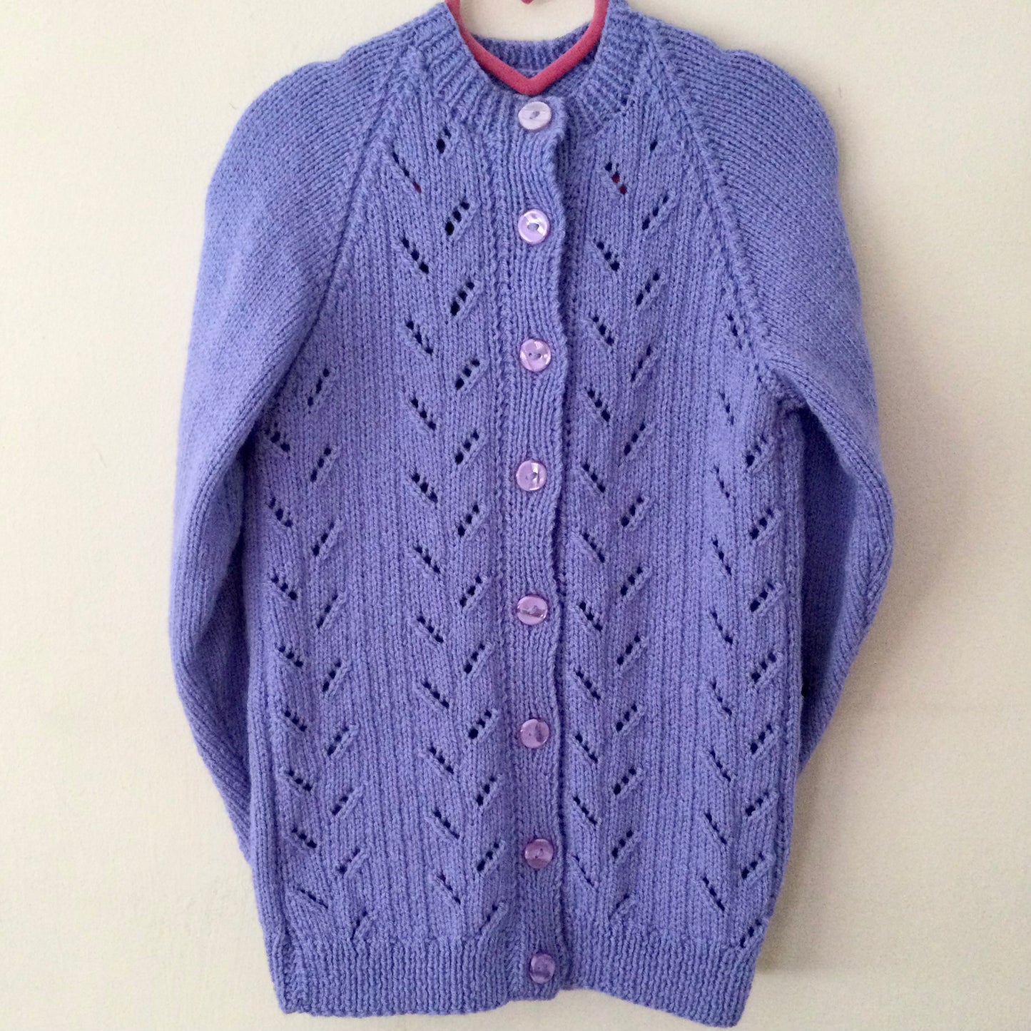 "Spooky” Handmade Cardigan Size Approx 5-7 Years