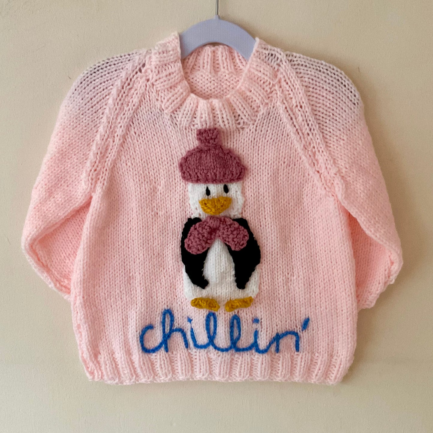 "Chillin'" Handmade Jumper Size Approx 2-3 Years