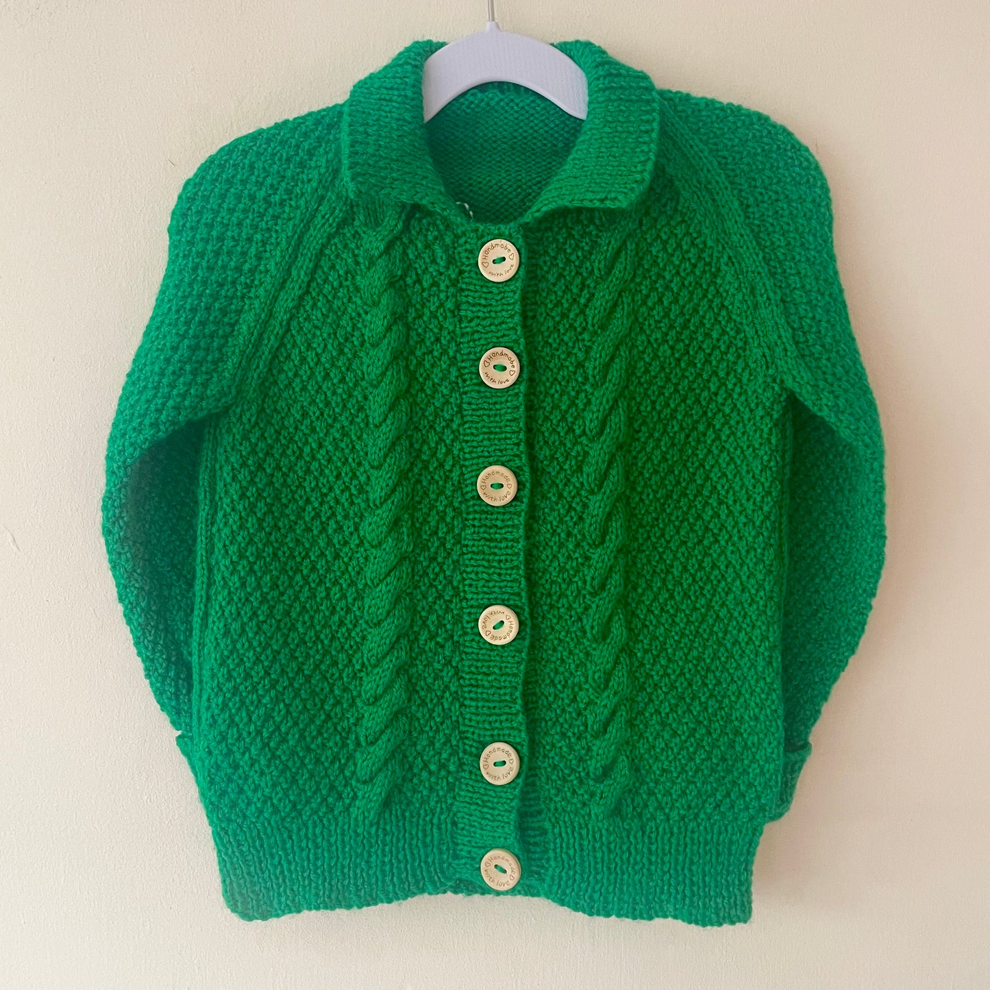 "Oh What Fun” Handmade Cardigan Size Approx 2-3 Years