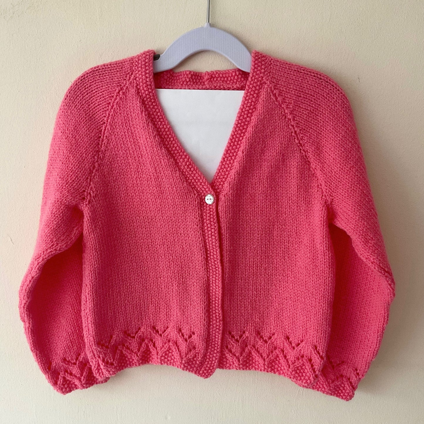 "Candy Cane Club” Handmade Cardigan Size Approx 2-4 Years