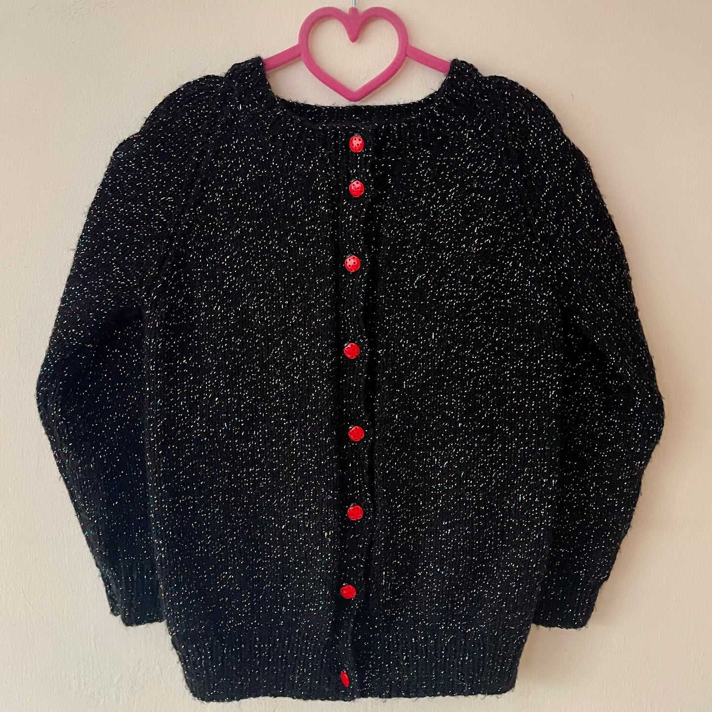 "Let It Glow" Handmade Cardigan Size Approx 4-6 Years