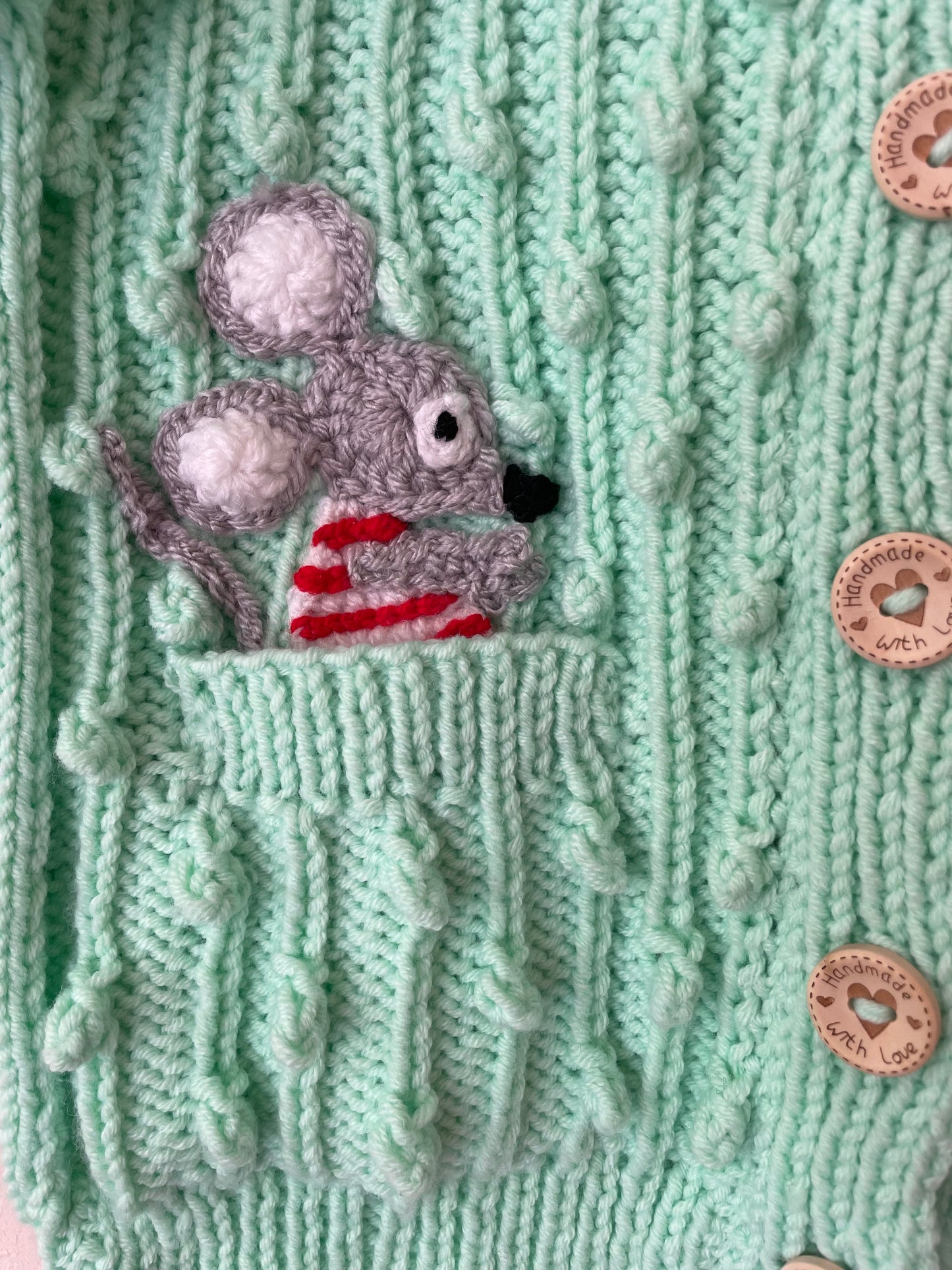 "Autumn Days" Handmade Cardigan Size Approx 3-5 Years