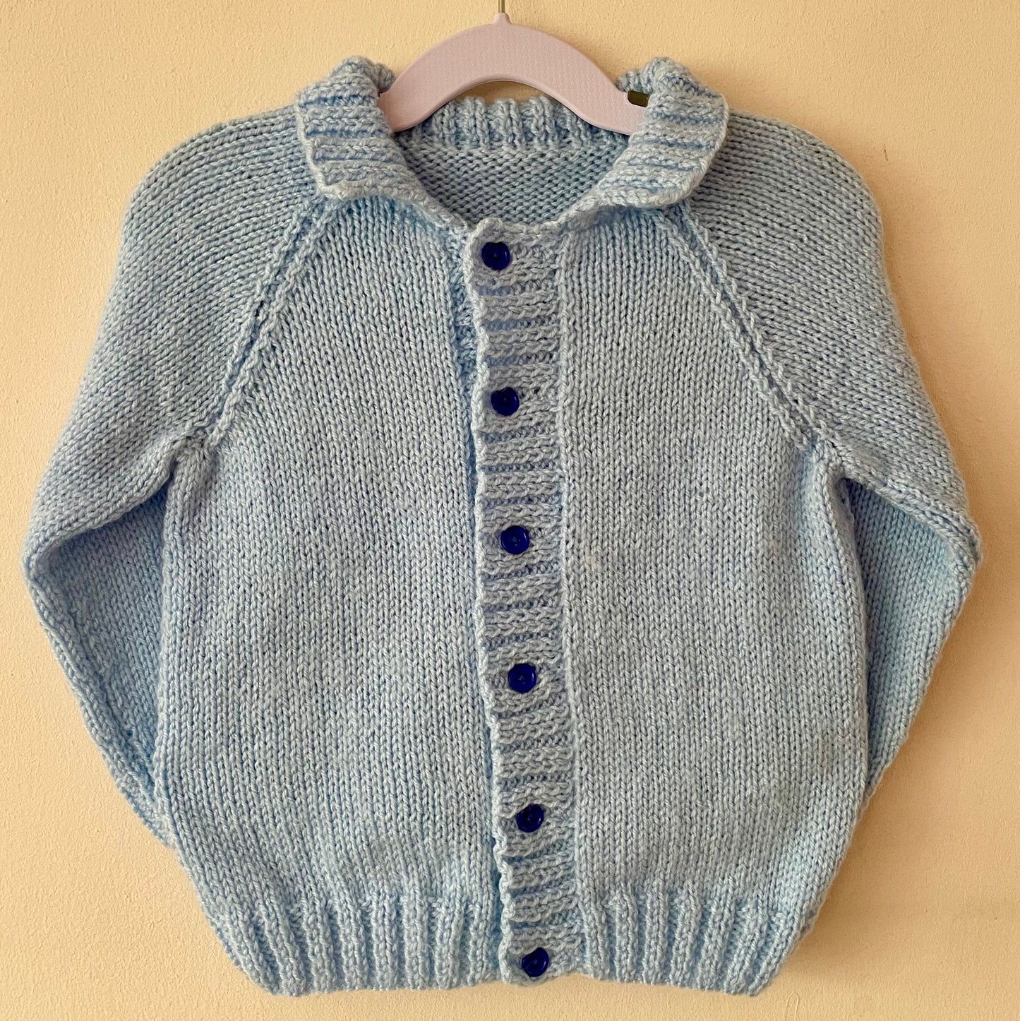 "Happy Days” Handmade Cardigan Size Approx 2-3 Years