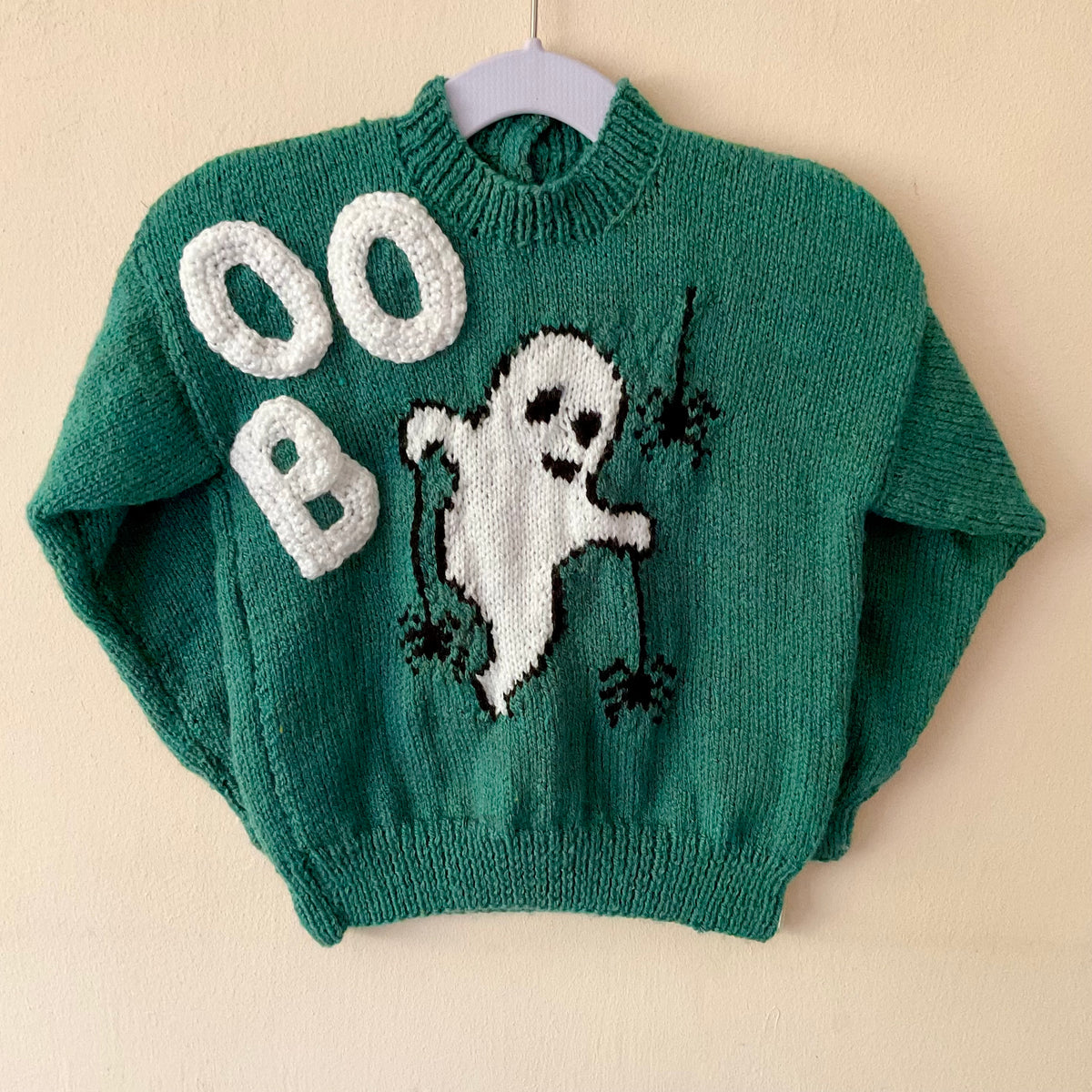 "Boo" Handmade Jumper Size Approx 1.5-2.5 Years