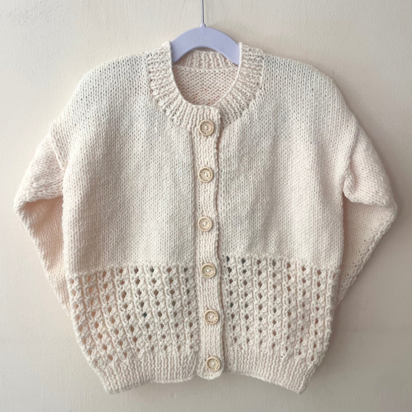 "Let The Sun Shine" Handmade Cardigan Size Approx 4-6 Years