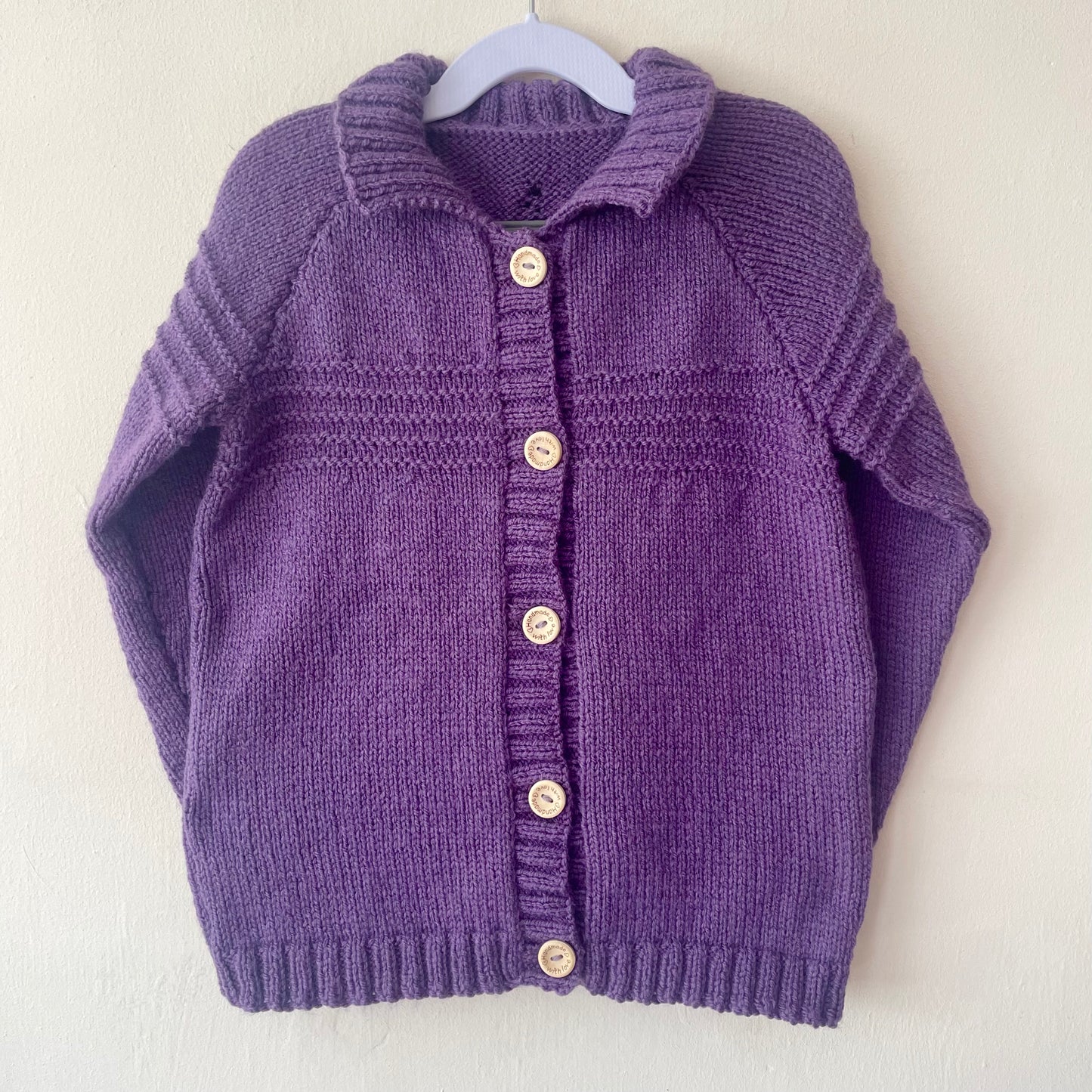 "Little Witches Club” Handmade Cardigan Size Approx 4-5 Years