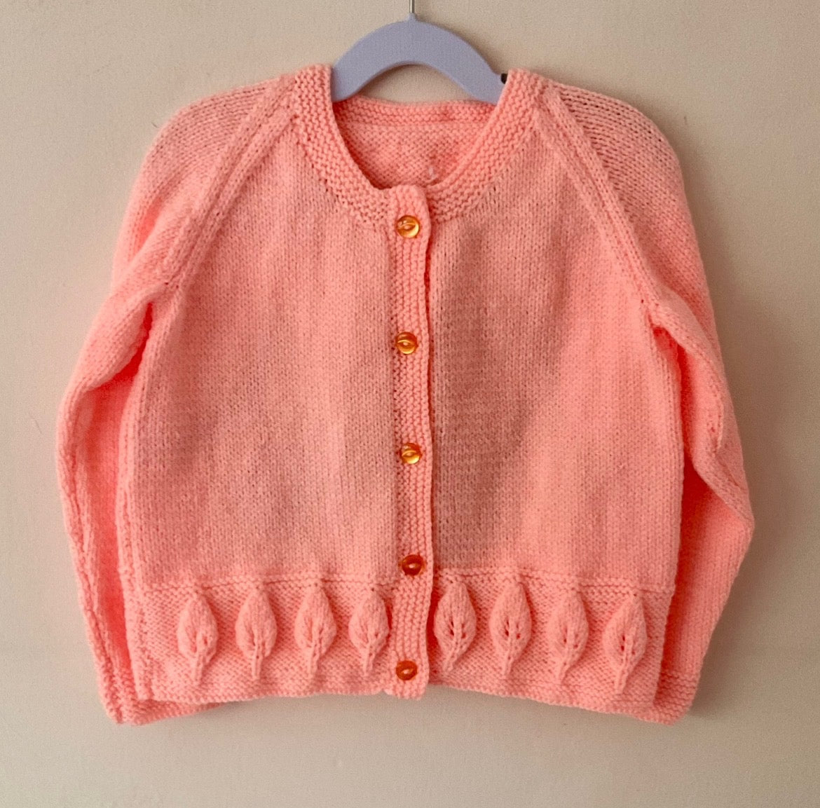 "Cute As Can Bee” Handmade Cardigan Size Approx 4-5 Years
