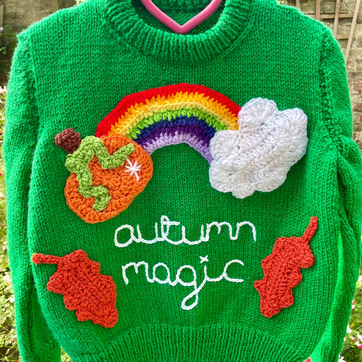 “Autumn Magic” Handmade Jumper Size Approx 3-4 Years