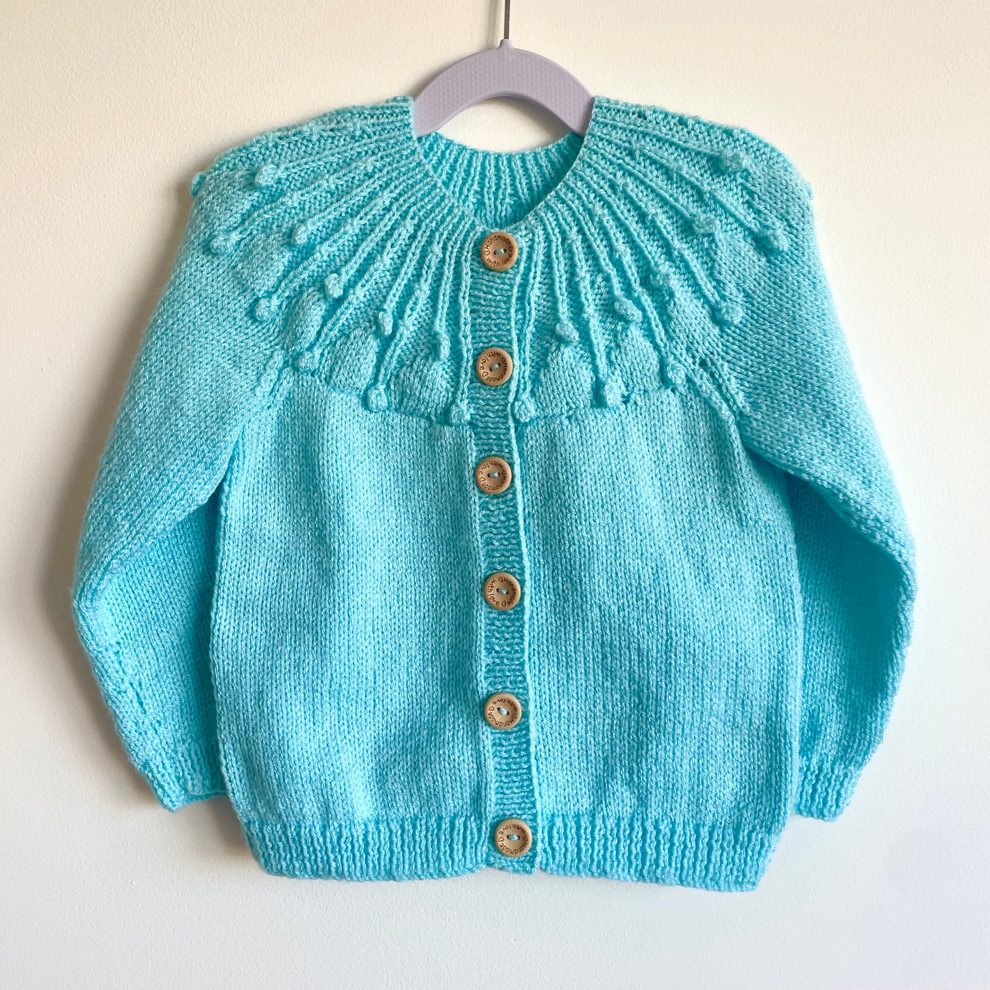 "Les Fleurs” Handmade Cardigan Size Approx 3-4 Years