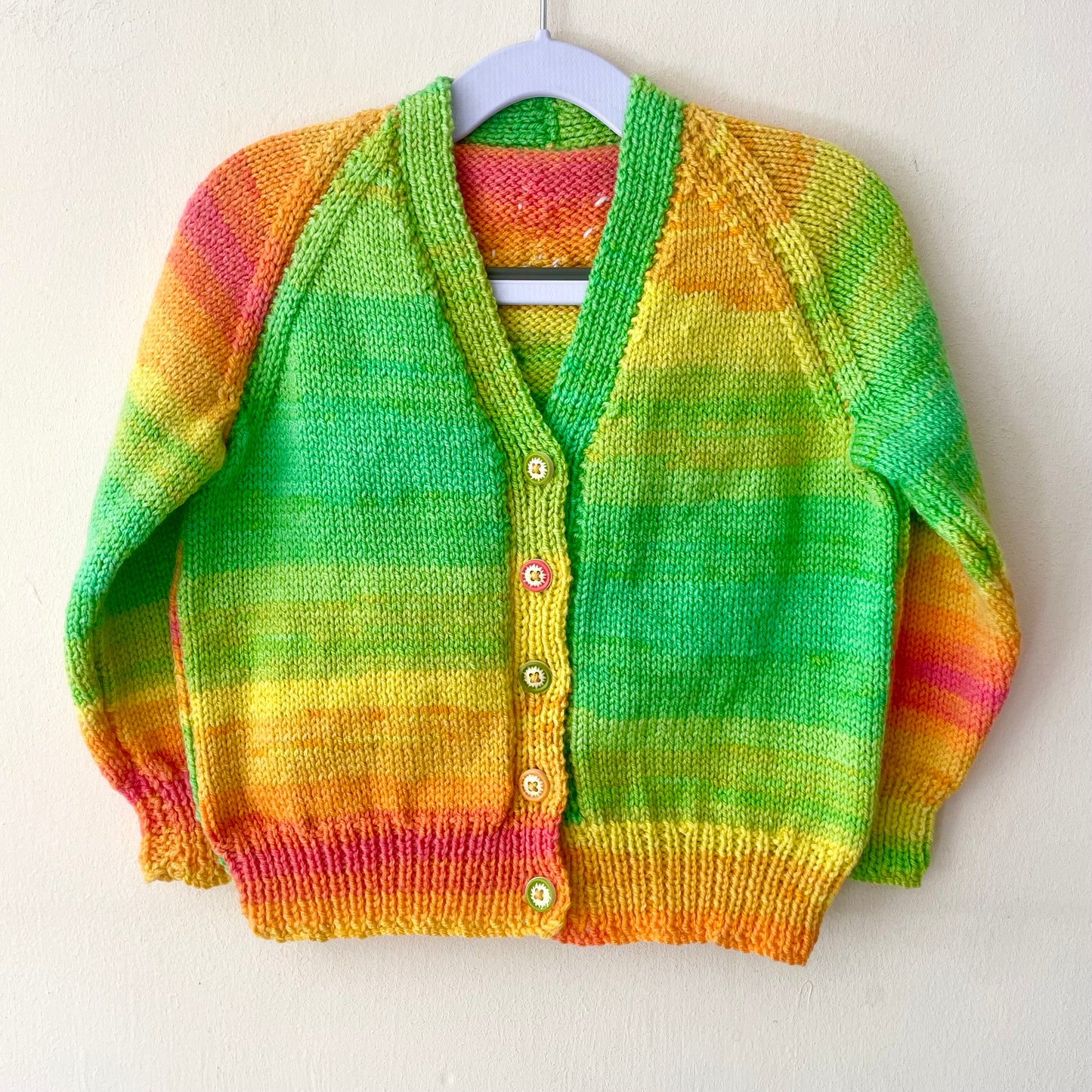 "Bloom” Handmade Cardigan Size Approx 3-4 Years