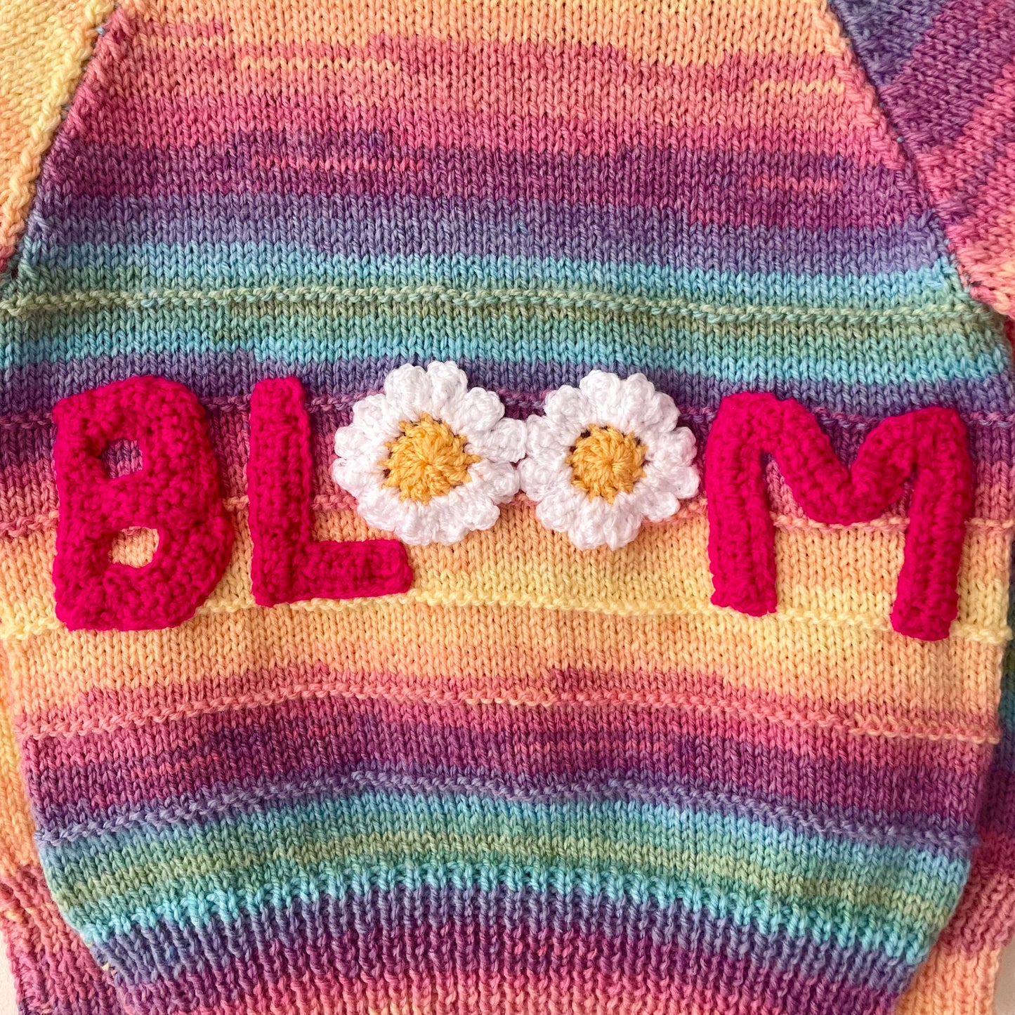 "Bloom" Handmade Jumper Size Approx 4-6 Years