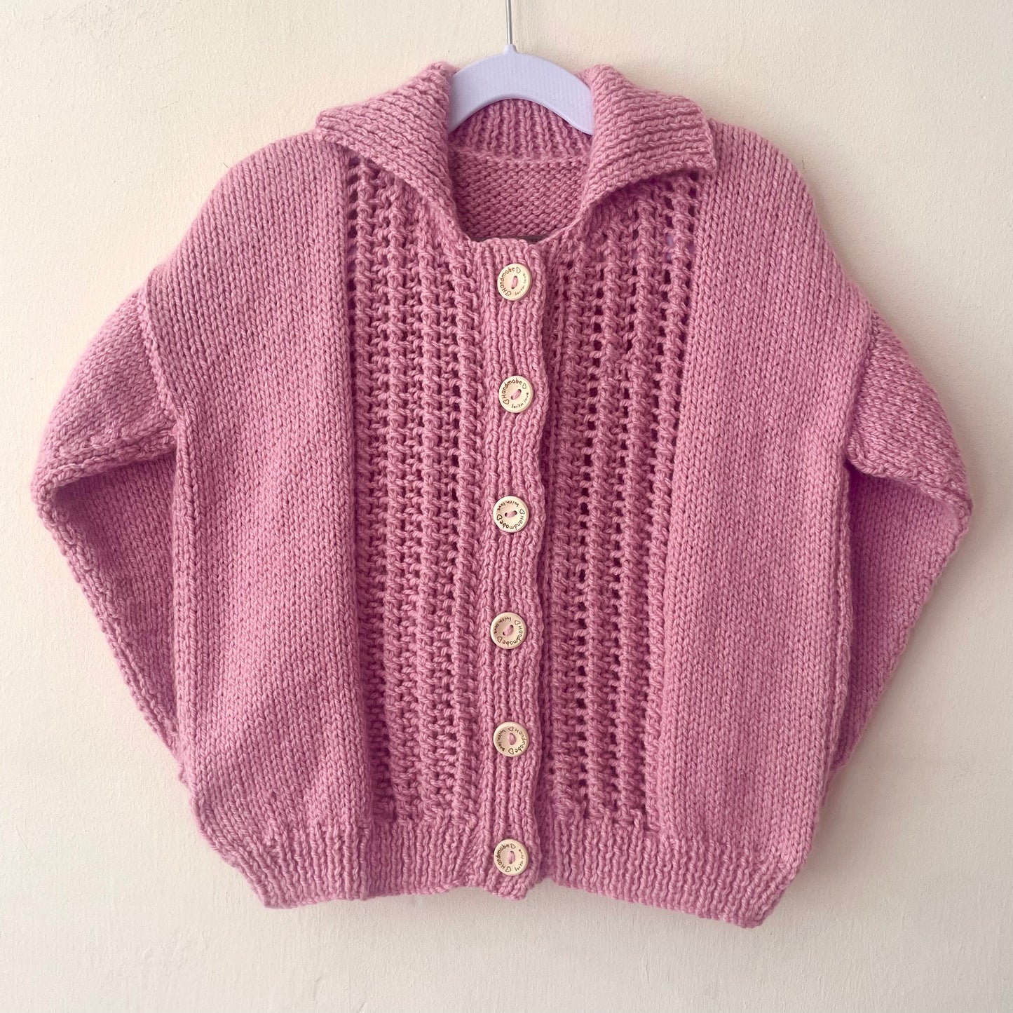 "The Cool Crew” Handmade Cardigan Size Approx 5-7 Years