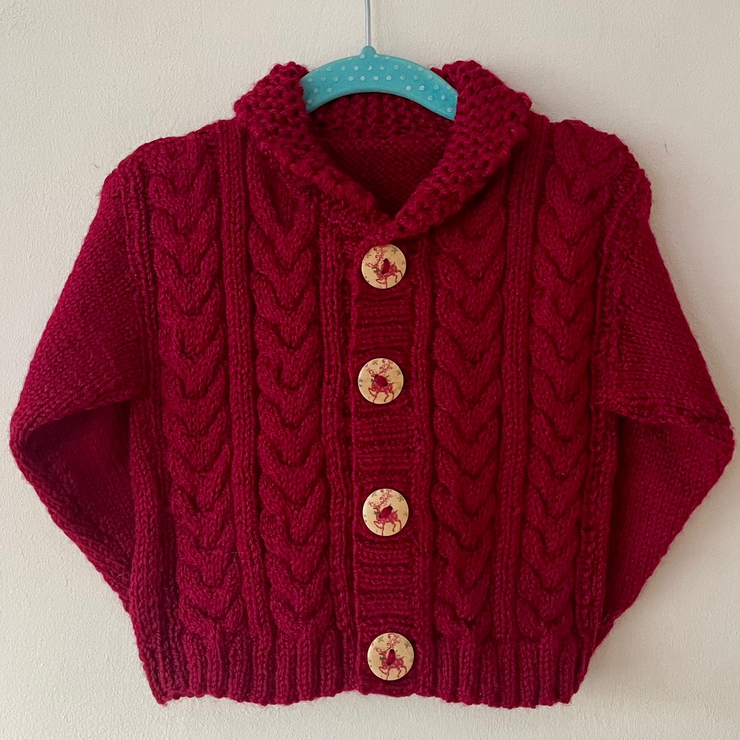 "Joy" Handmade Cardigan Size Approx 6-12 Months