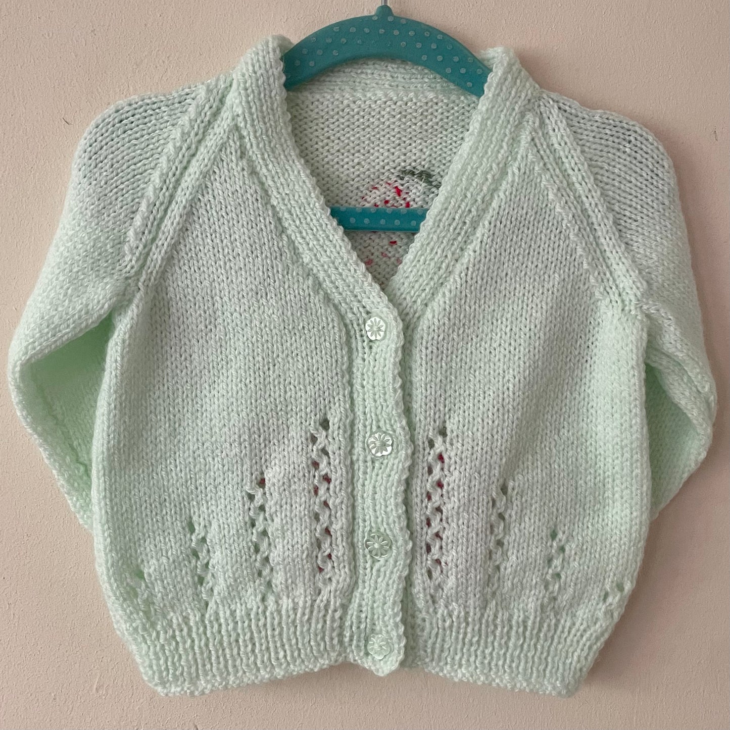 "Sweet One" Handmade Cardigan Size Approx 12-18 Months