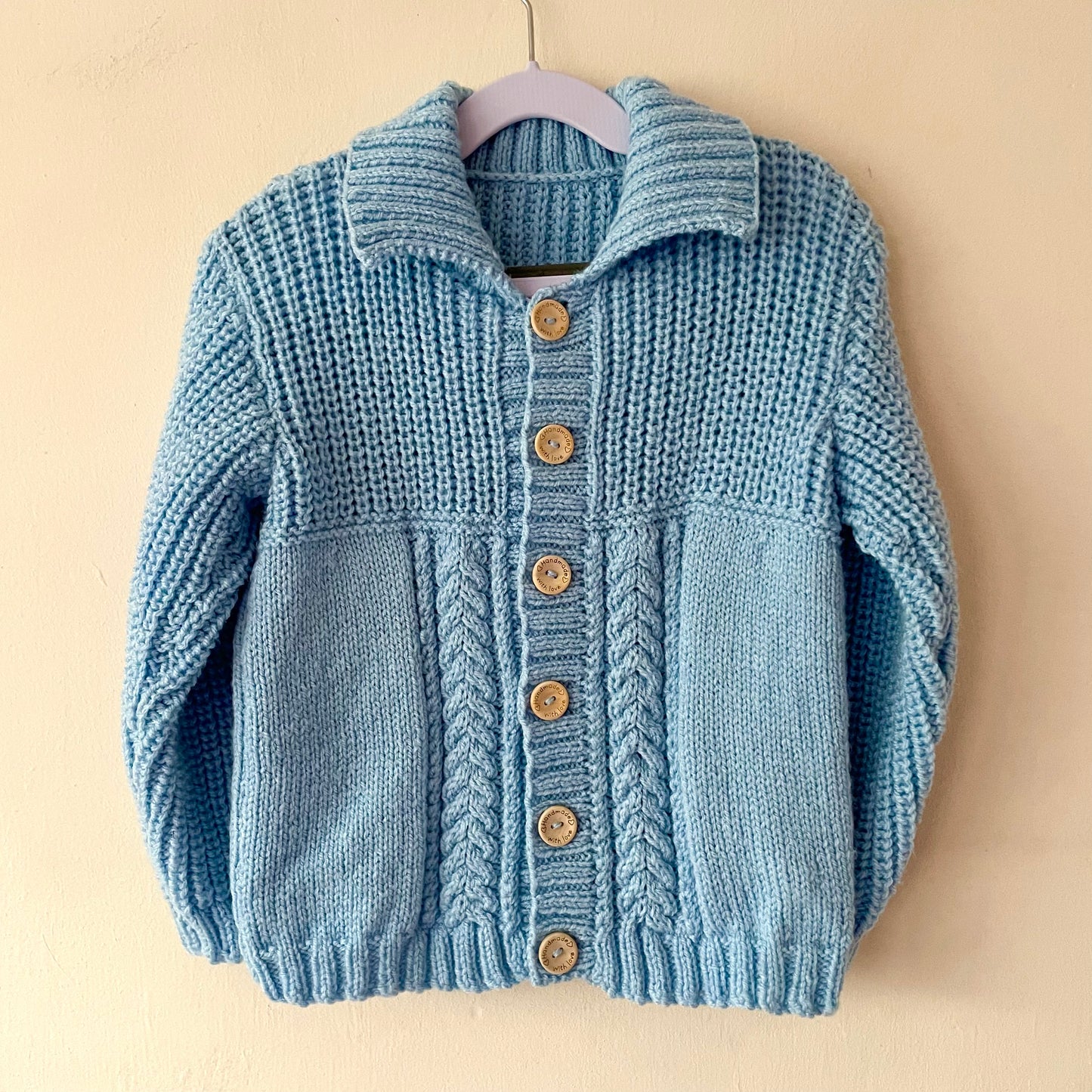 "Ho Ho Ho” Handmade Cardigan Size Approx 3-4 Years