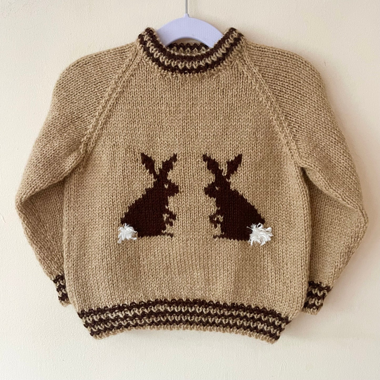 "Hop To It" Handmade Jumper Size Approx 2-3 Years