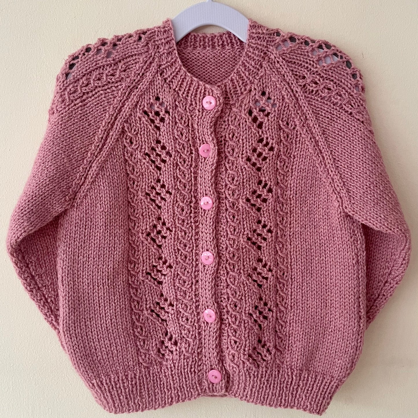 "She Loves Me" Handmade Cardigan Size Approx 3-4 Years