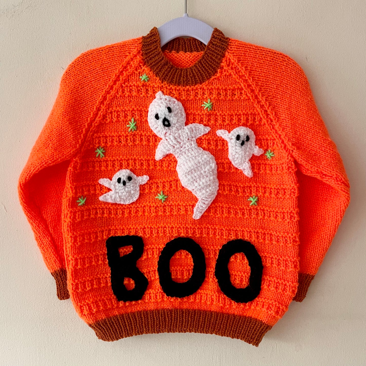 "BOO" Handmade Jumper Size Approx 2-3 Years