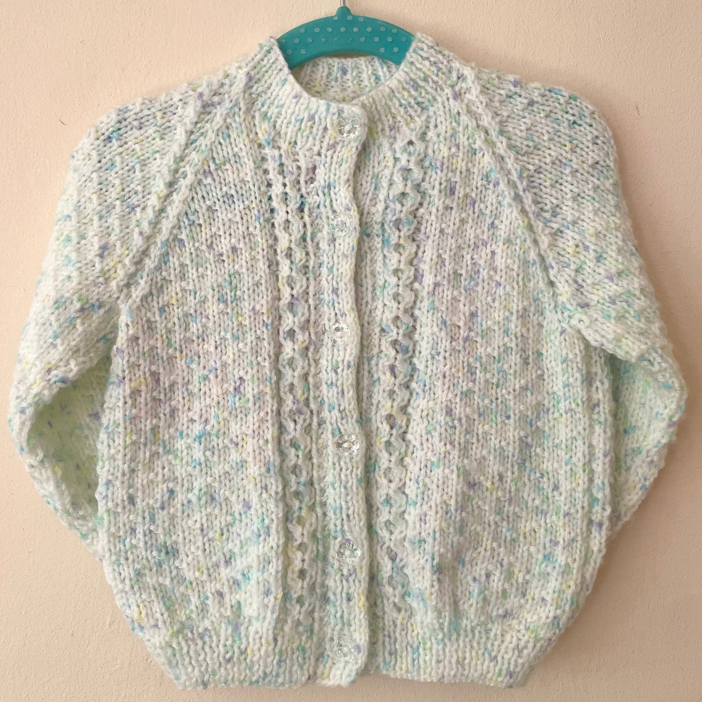 "Party Time” Handmade Cardigan Size Approx 1-2 Years