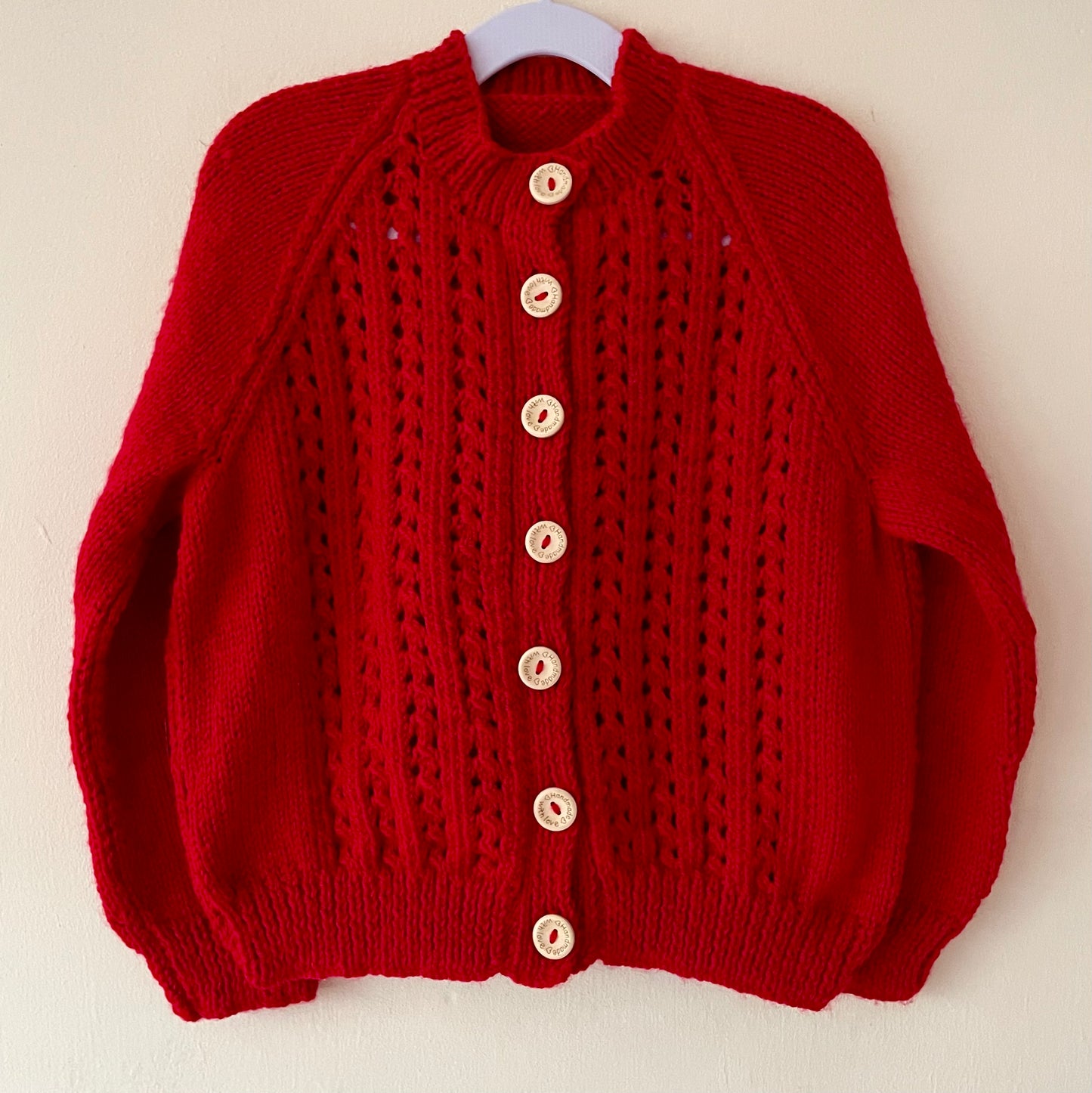 "Pigs In Blankets” Handmade Cardigan Size Approx 4-6 Years