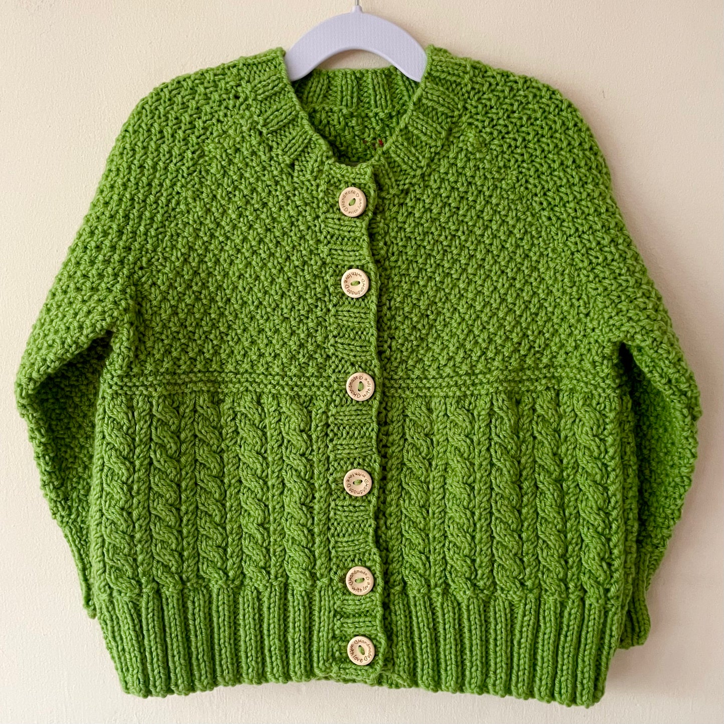 "HO HO HO” Handmade Cardigan Size Approx 4-6 Years