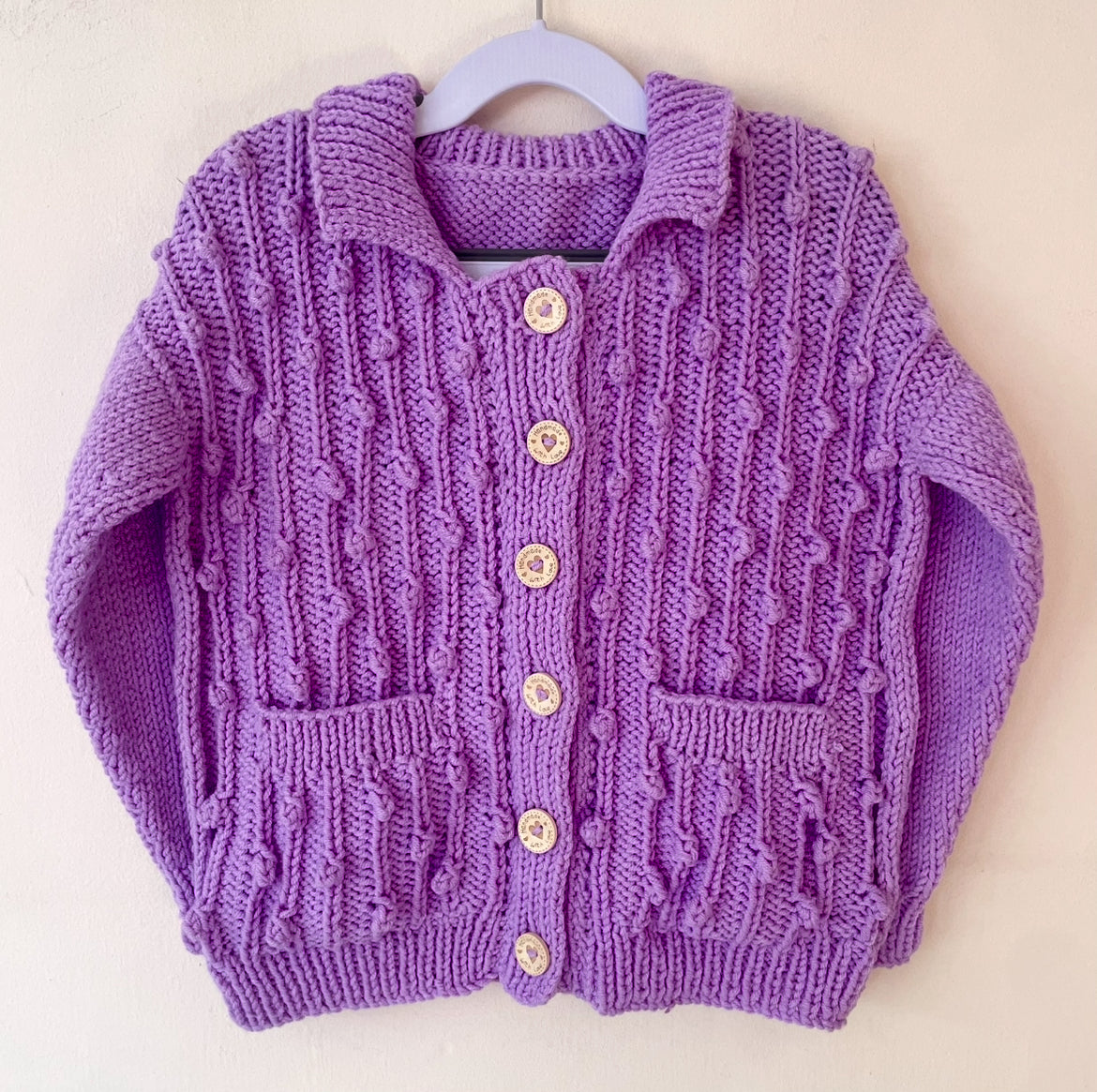 "BOO-tiful" Handmade Cardigan Size Approx 4-5 Years