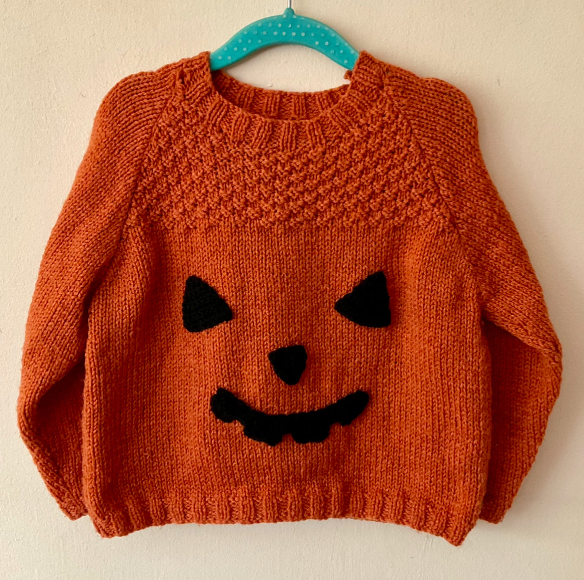 Handmade Pumpkin Sweater Size Approx 2-3 Years