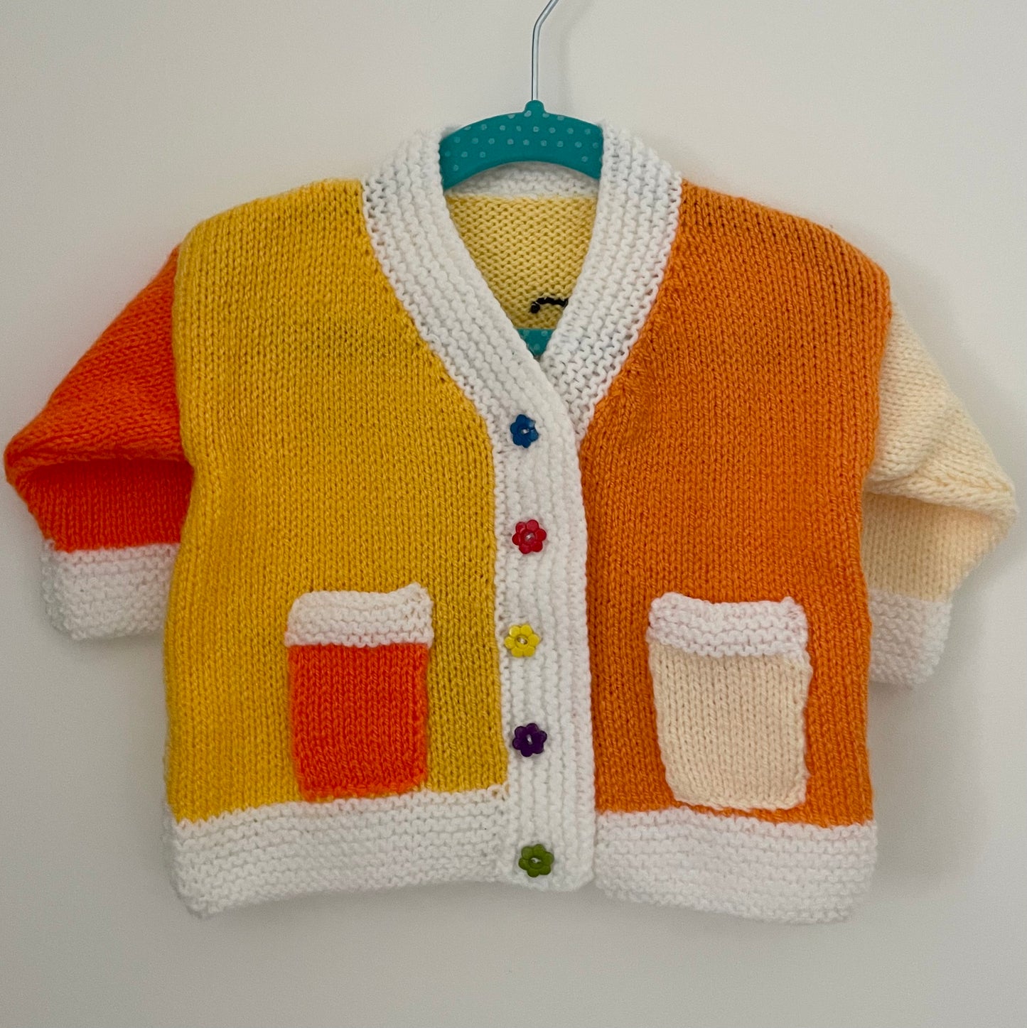 "One In A Melon” Handmade Cardigan Size Approx 12-18 Months